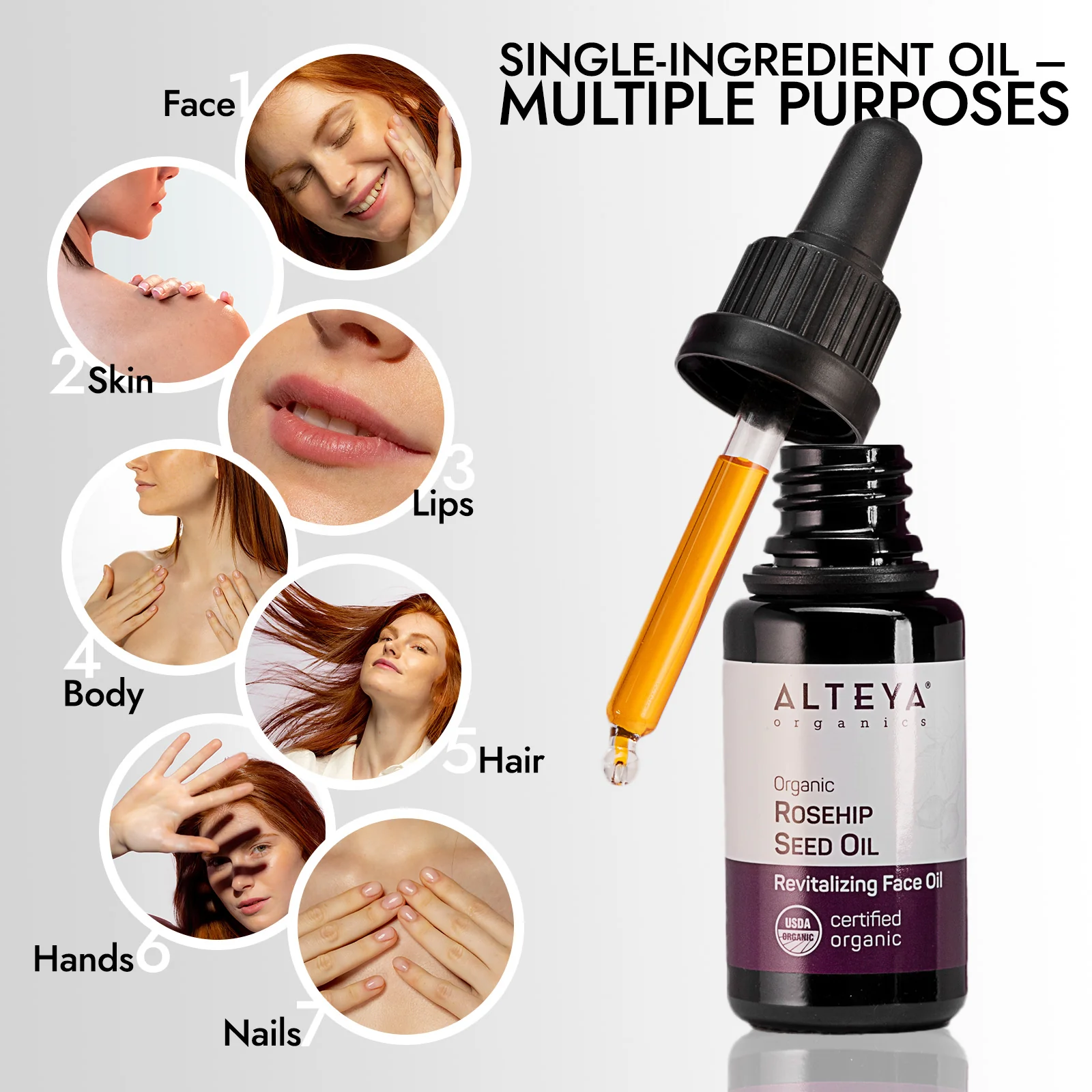 Alteya Organic Rosehip Seed Oil 20ml - Image 4