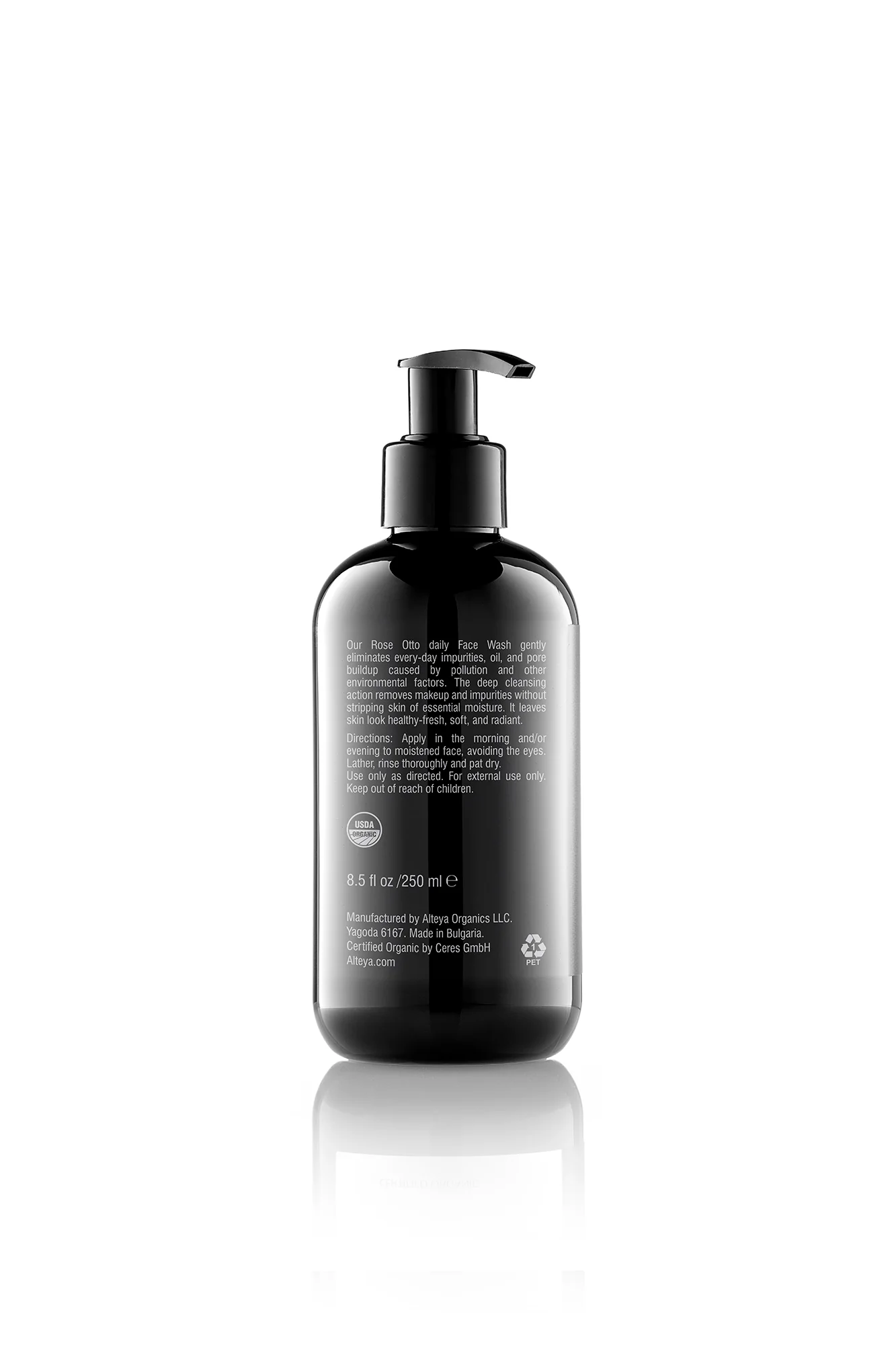 Alteya Organic Rose Otto Face Wash Bio Damascena 250ml - Image 3