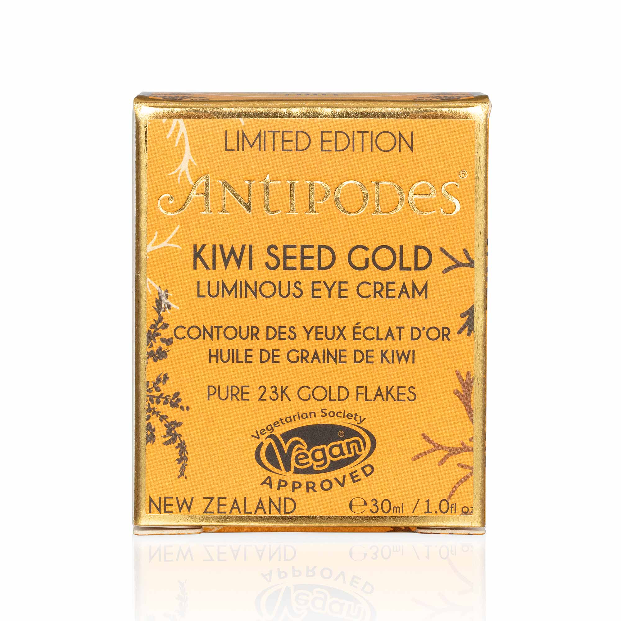 Antipodes Kiwi Seed Gold Luminous Eye Cream 30ml - Image 2