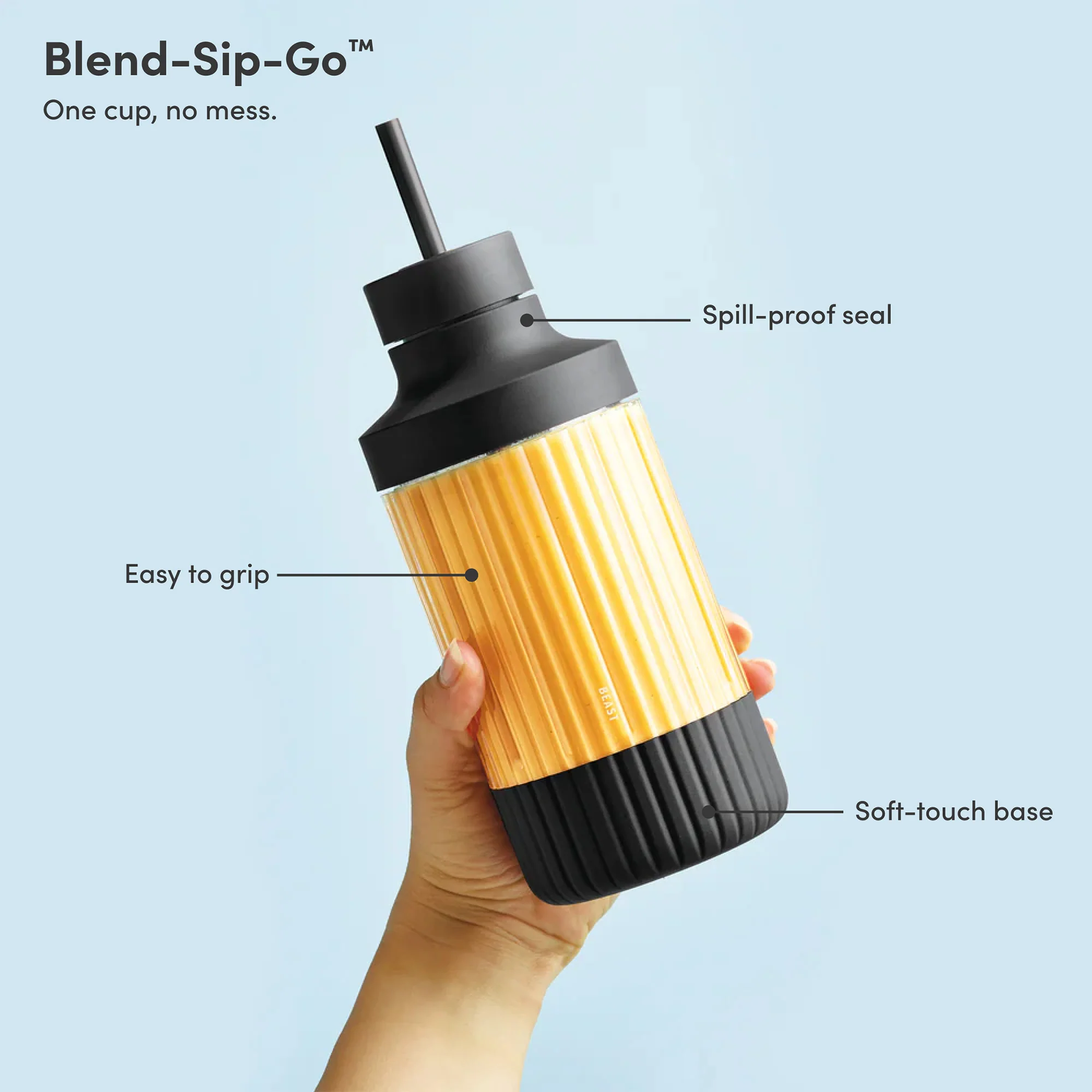 Beast Mighty Blender 650, Carbon Black each - Image 2