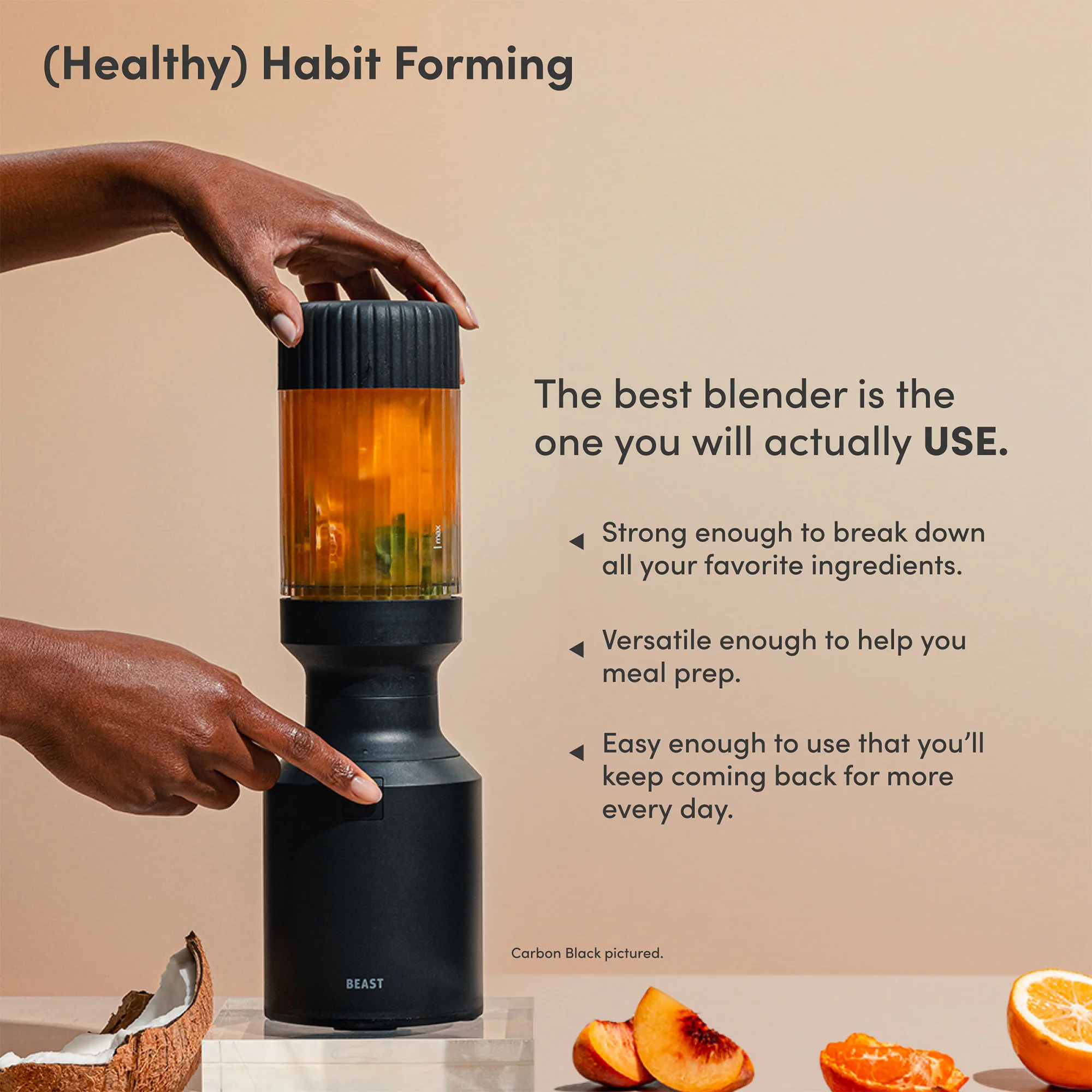 Beast Mighty Blender 650, Carbon Black each - Image 7