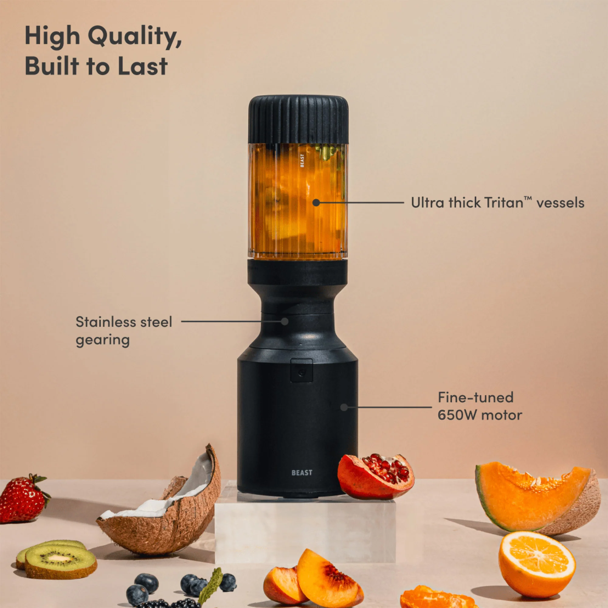Beast Mighty Blender 650, Carbon Black each - Image 9