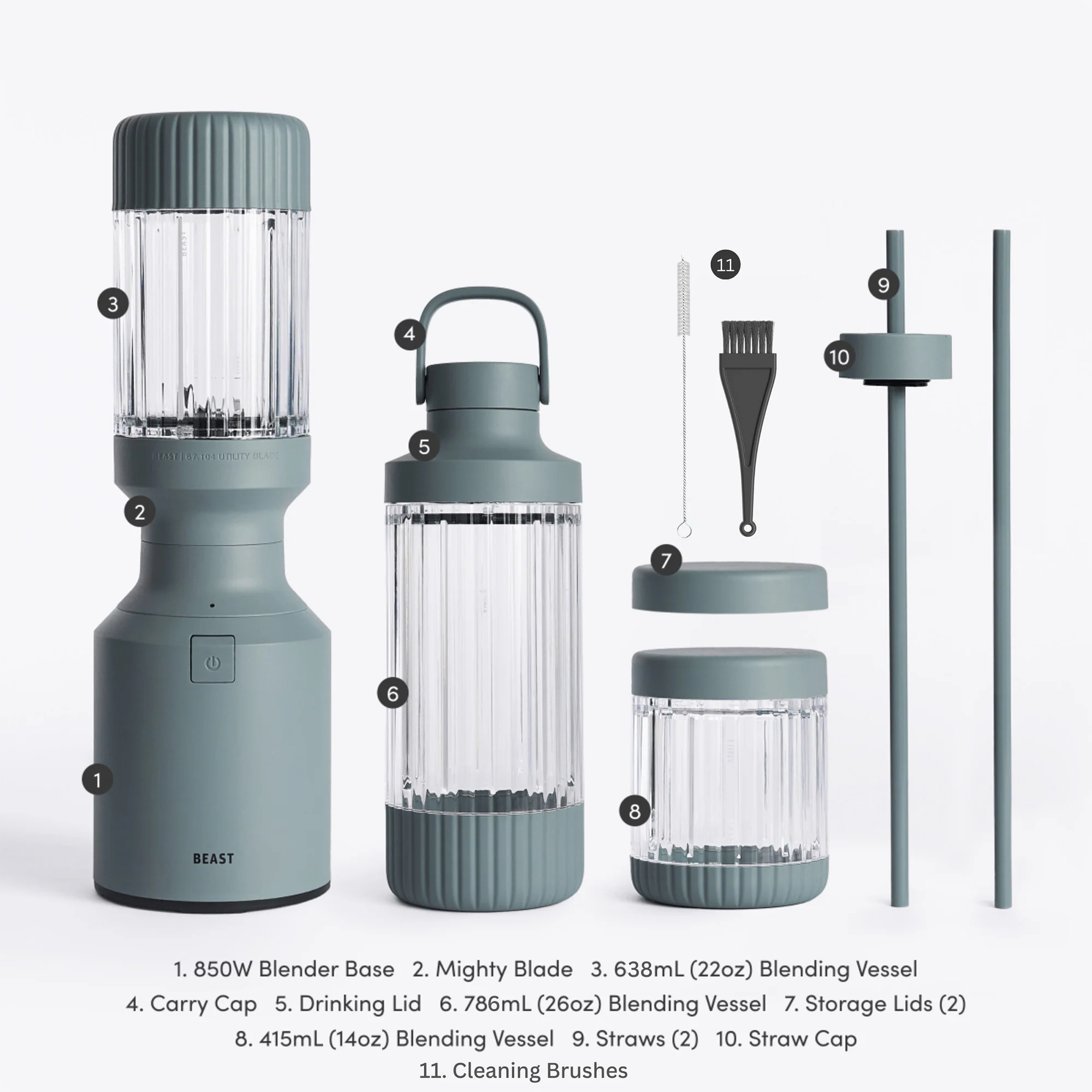 Beast Mighty Blender 850 Plus, Mist each - Image 2