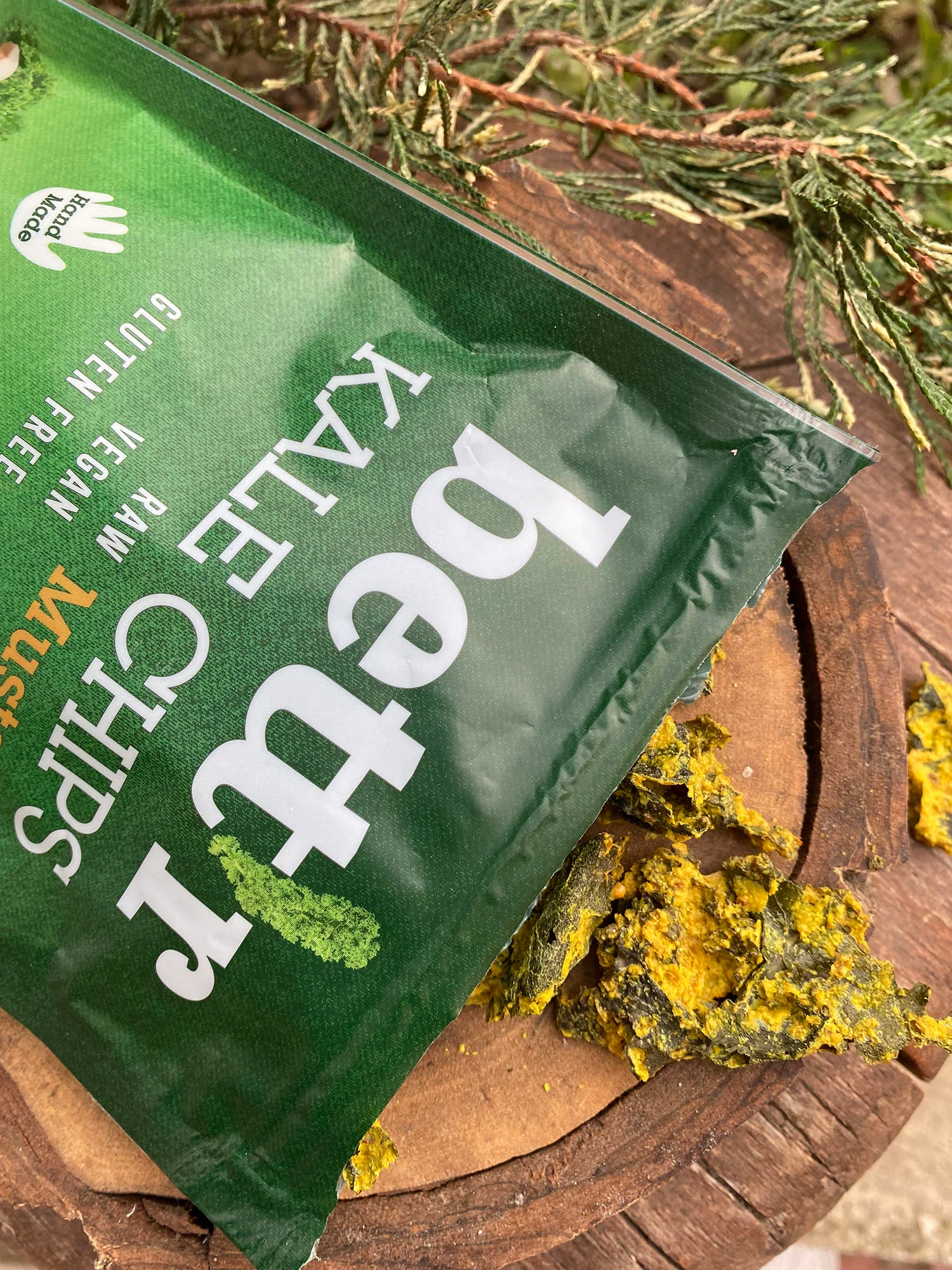 Bett’r Kale Chips Mustard 30g - Image 3