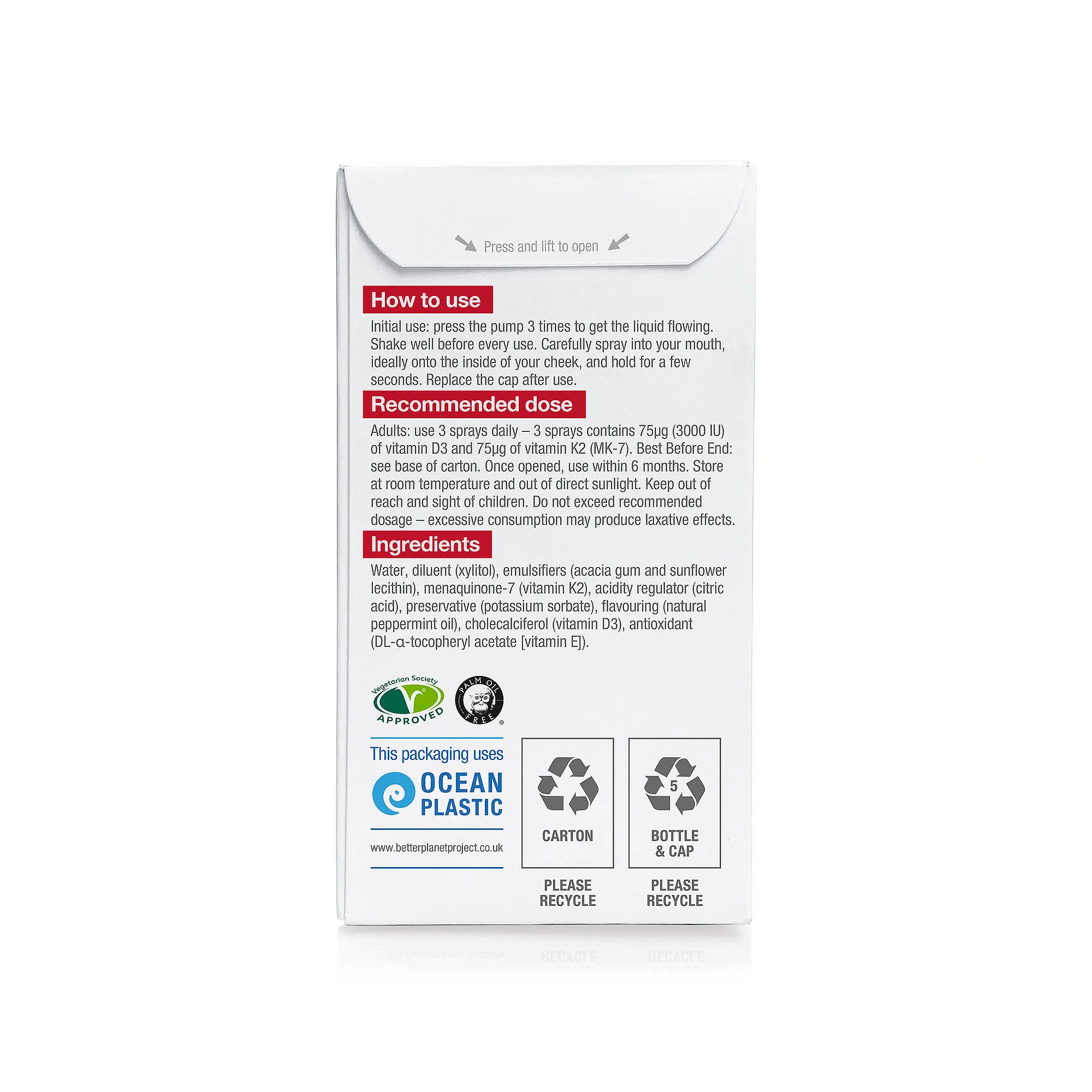 BetterYouT DLux+ Vitamin D+K2 Oral Spray 12ml - Image 3