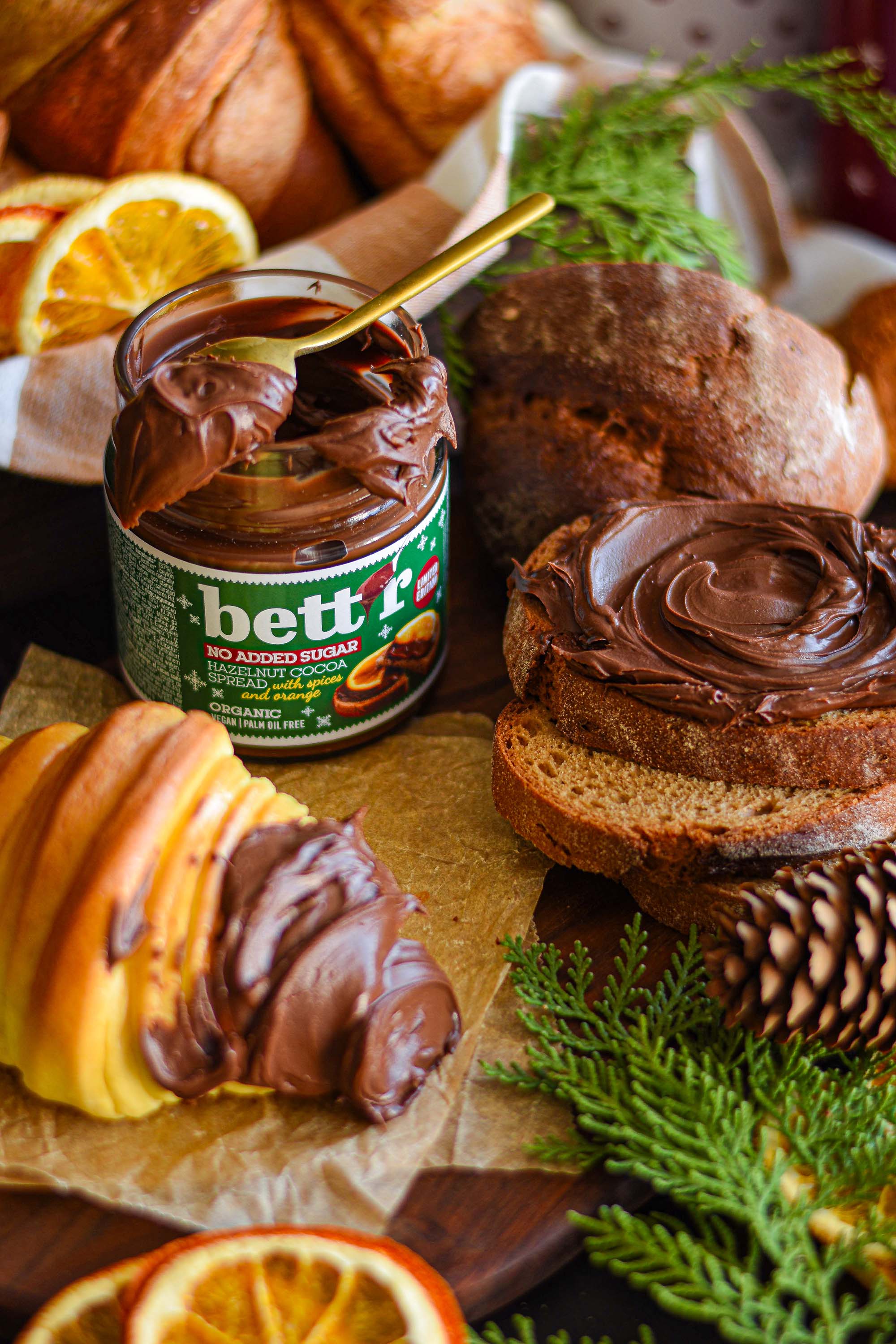 Bettr No Added Sugar Hazelnut Spices and Orange spread 250g - Image 4