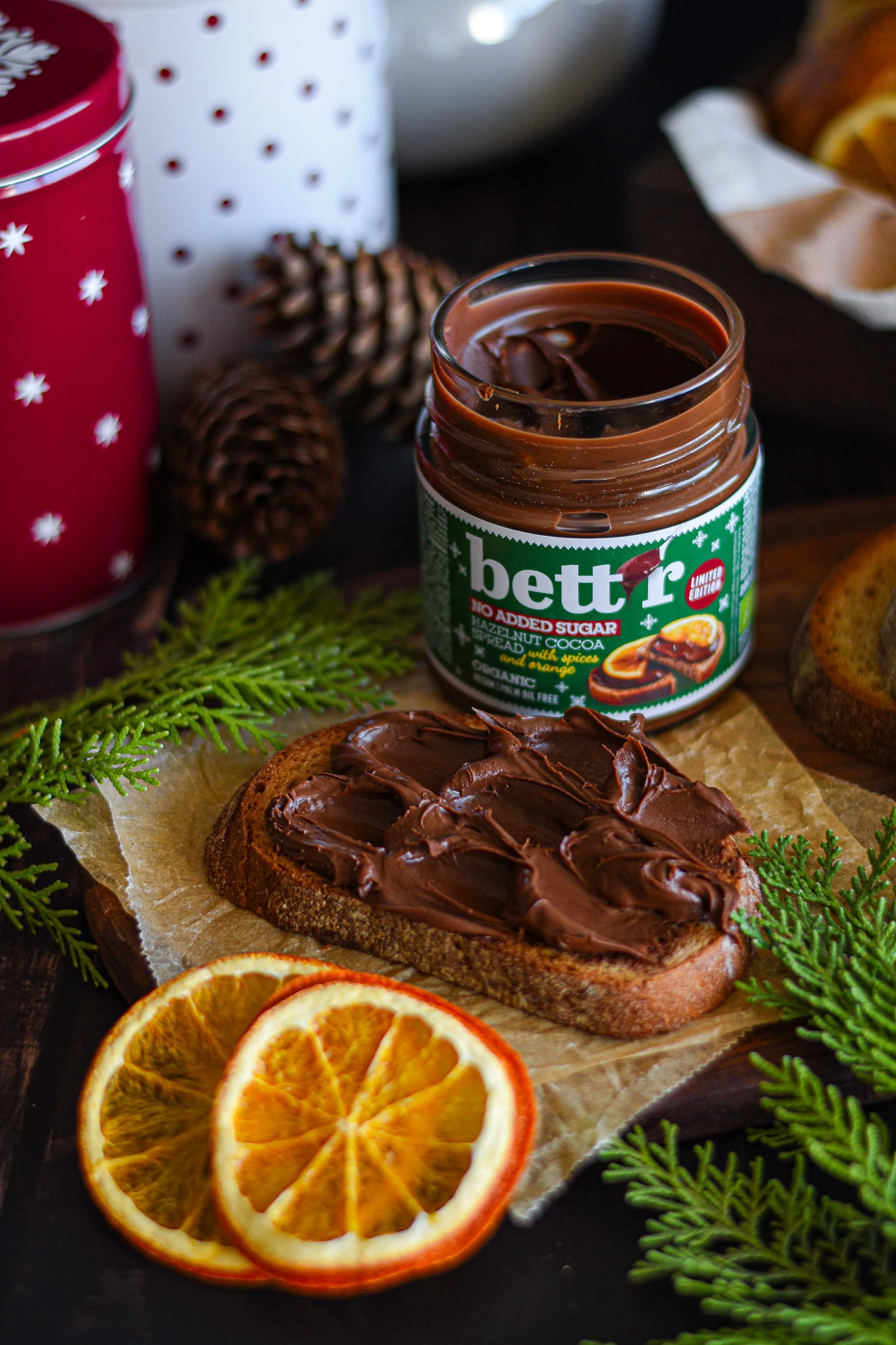 Bettr No Added Sugar Hazelnut Spices and Orange spread 250g - Image 7