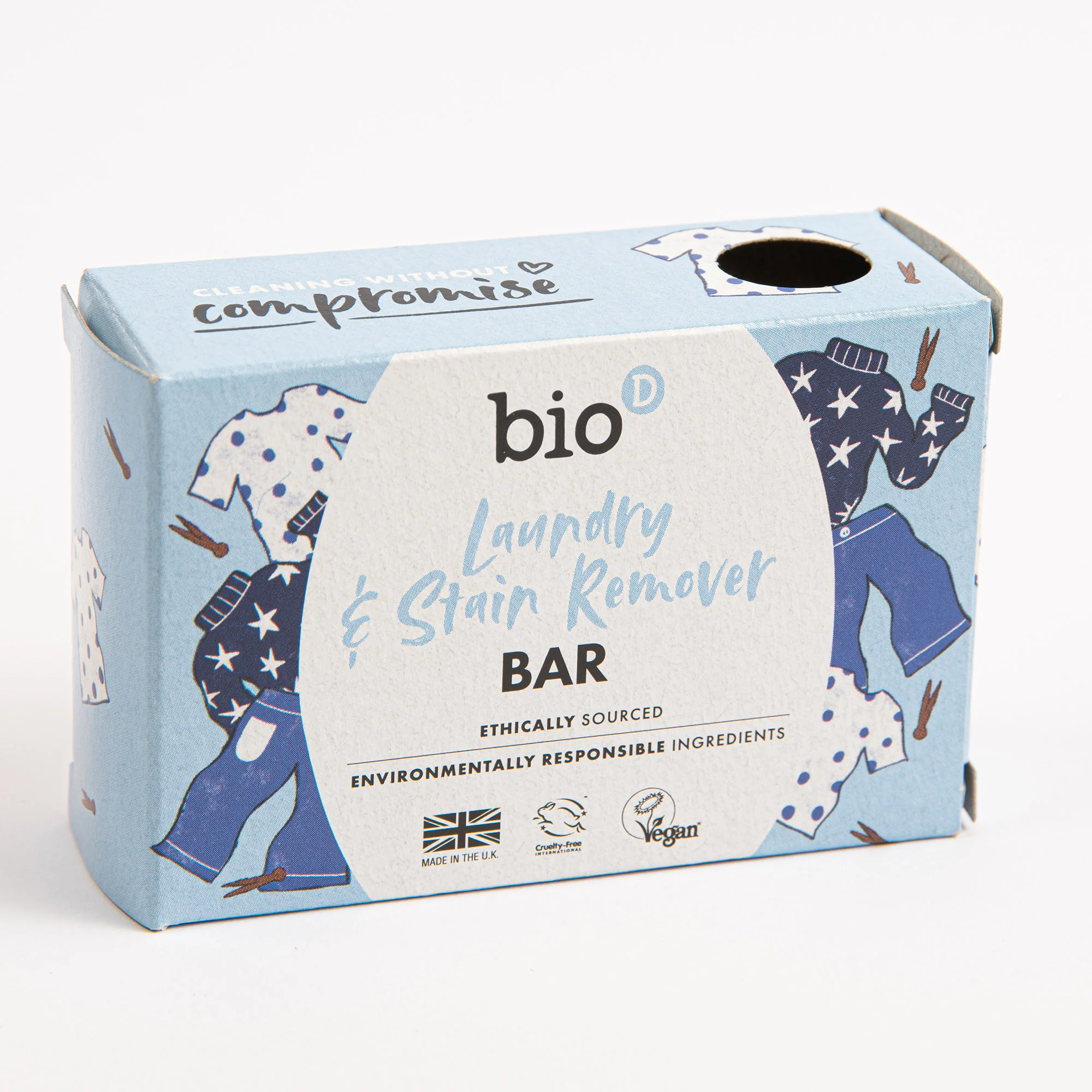 Bio-D Laundry and Stain Remover Bar Boxed 90g - Image 2