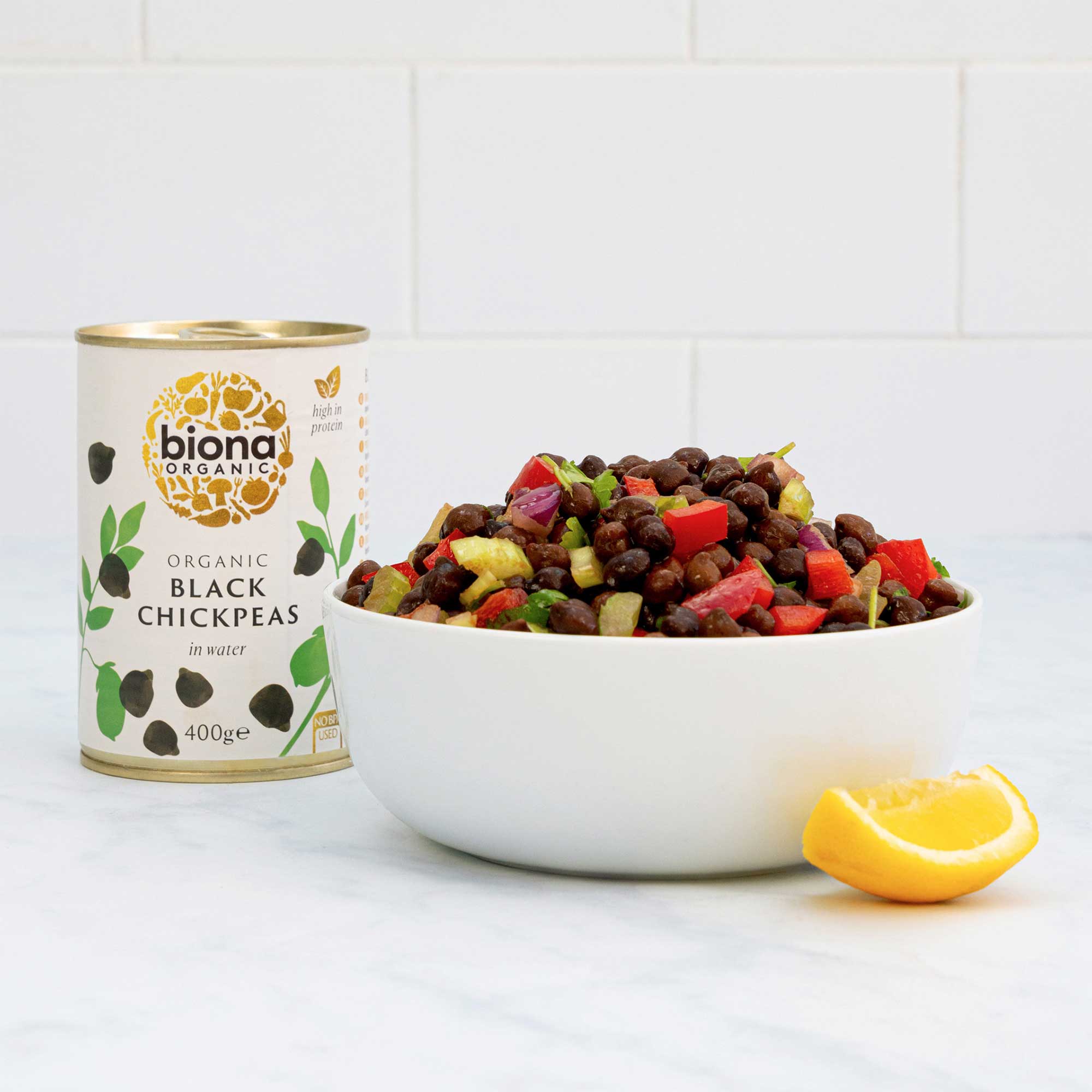 Biona Black Chickpeas 400g - Image 2