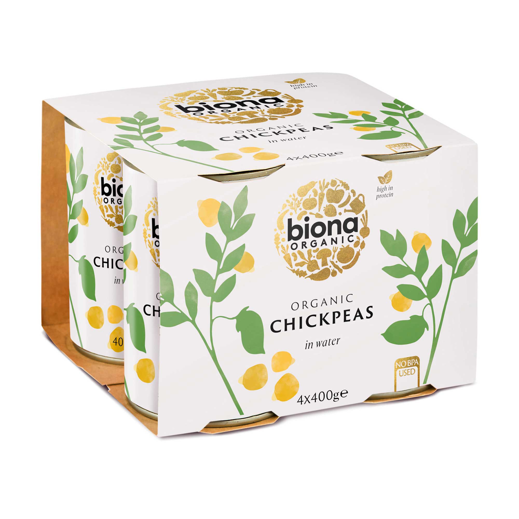 Biona Organic Chick Peas 4-Pack 4x400g
