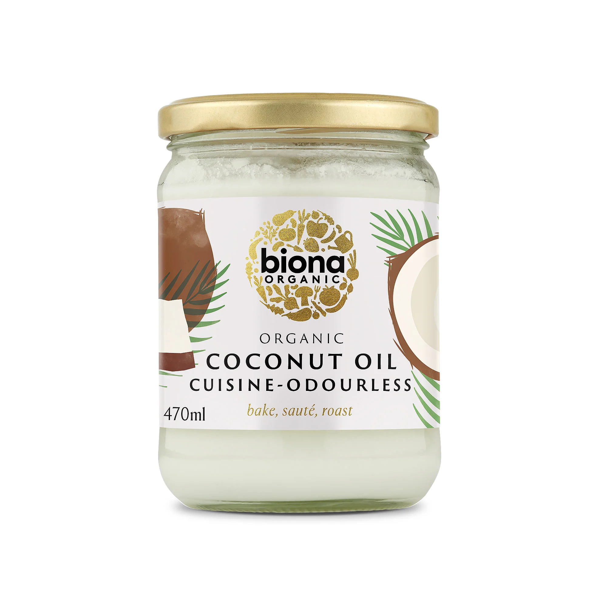 Biona Organic Coconut Oil Cuisine - Mild & Odourless 470ml