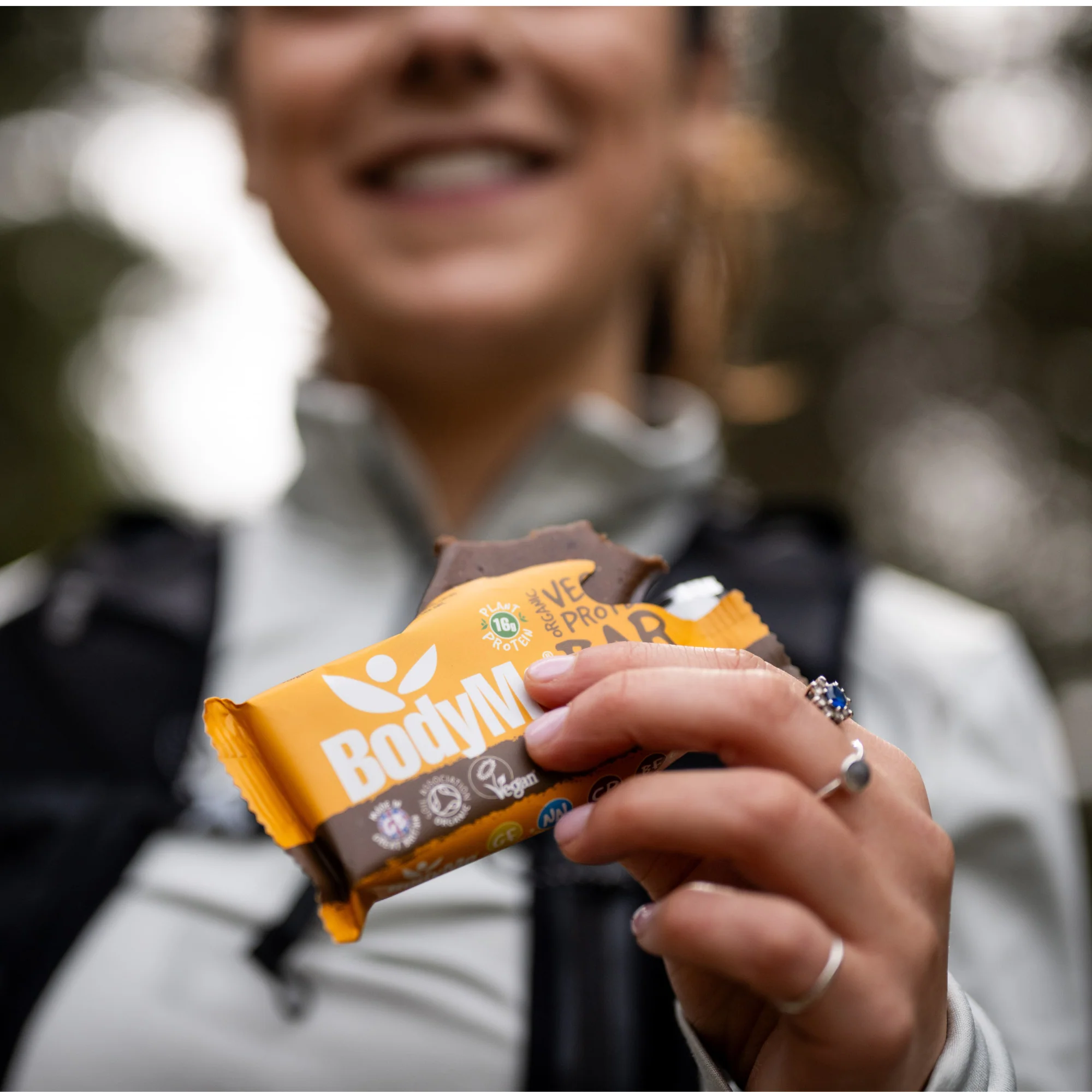 BodyMe Organic Cacao Orange Vegan Protein Bar 60g - Image 5