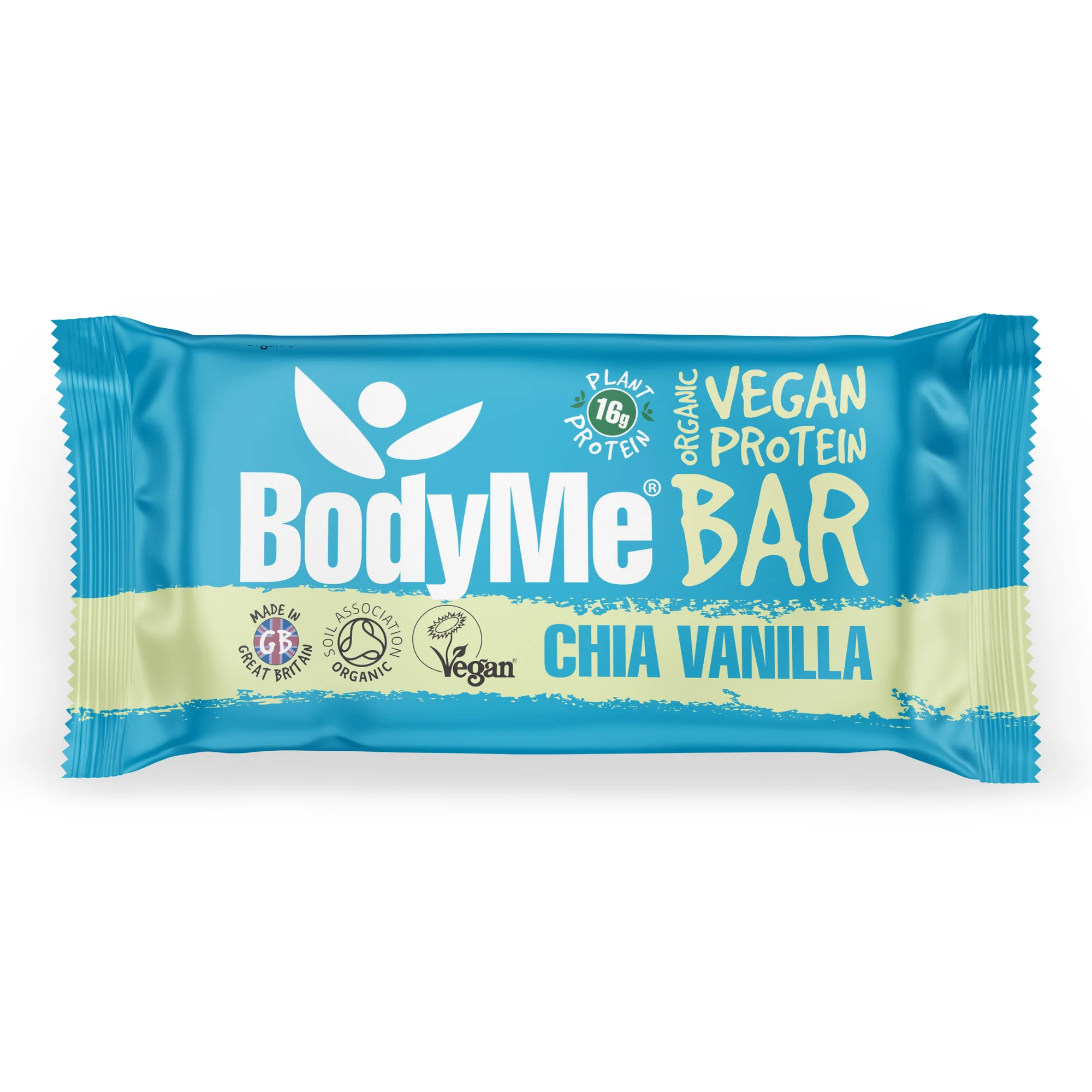 BodyMe Organic Chia Vanilla Vegan Protein Bar 60g