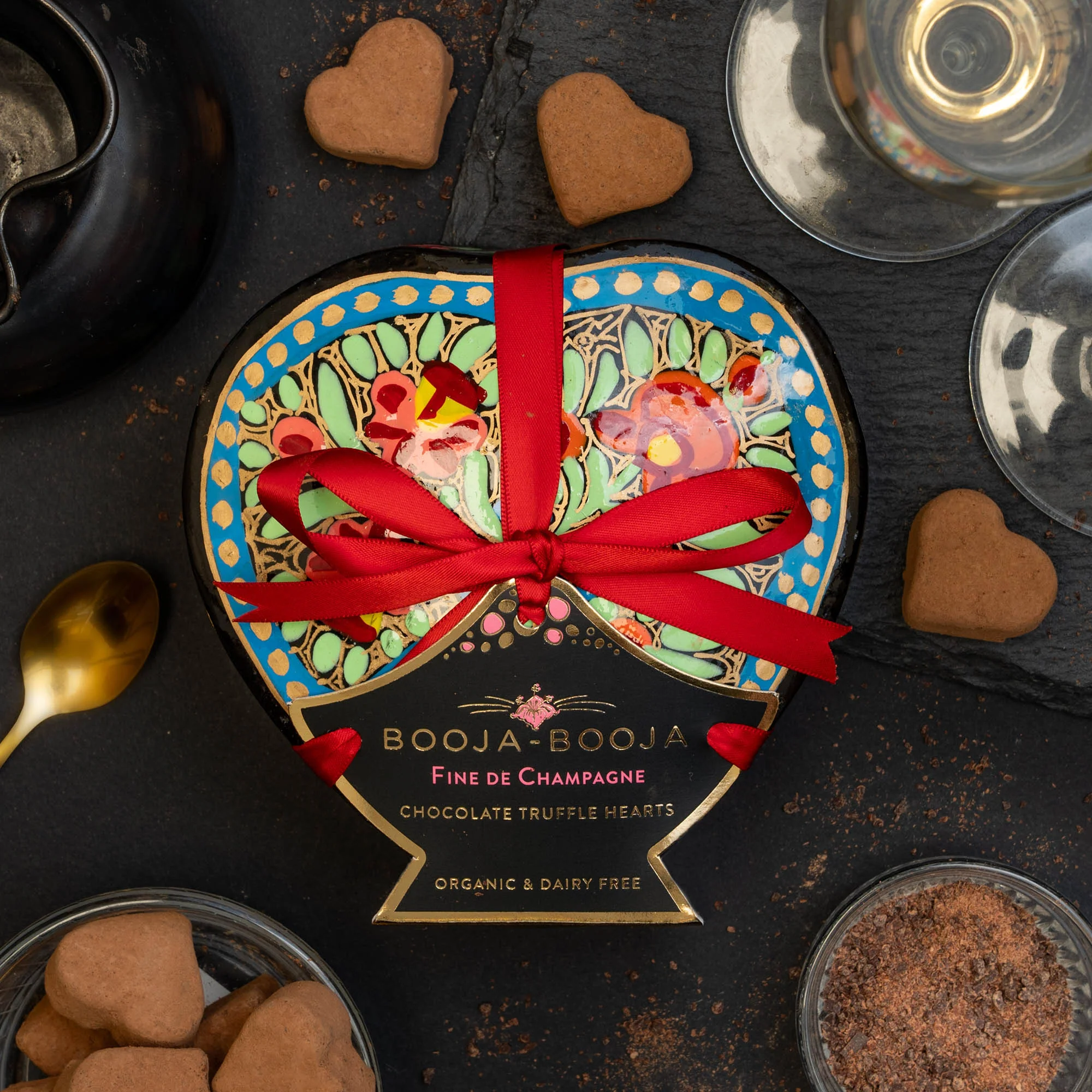 Booja Artist's Collection - Fine de Champagne Heart Truffles 115g - Image 2