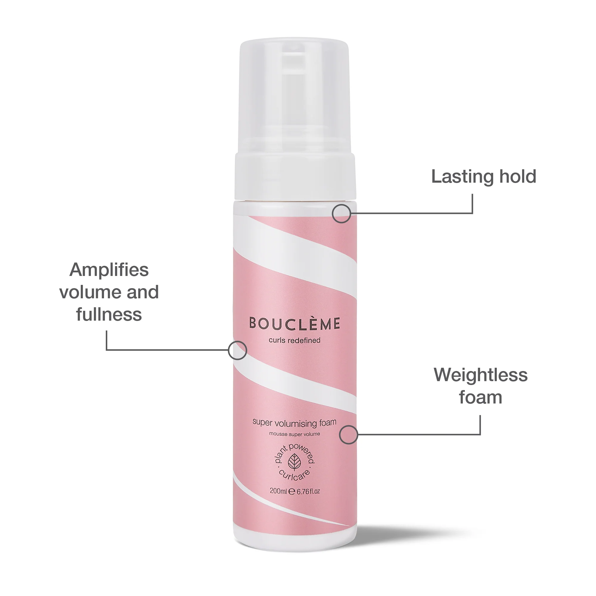 Boucleme Super Volumising Foam 200ml - Image 2