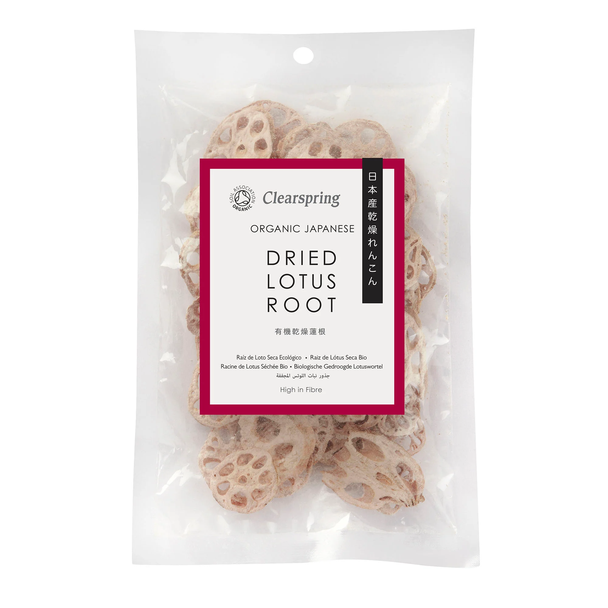 Clearspring Organic Japanese Dried Lotus Root Slices 30g