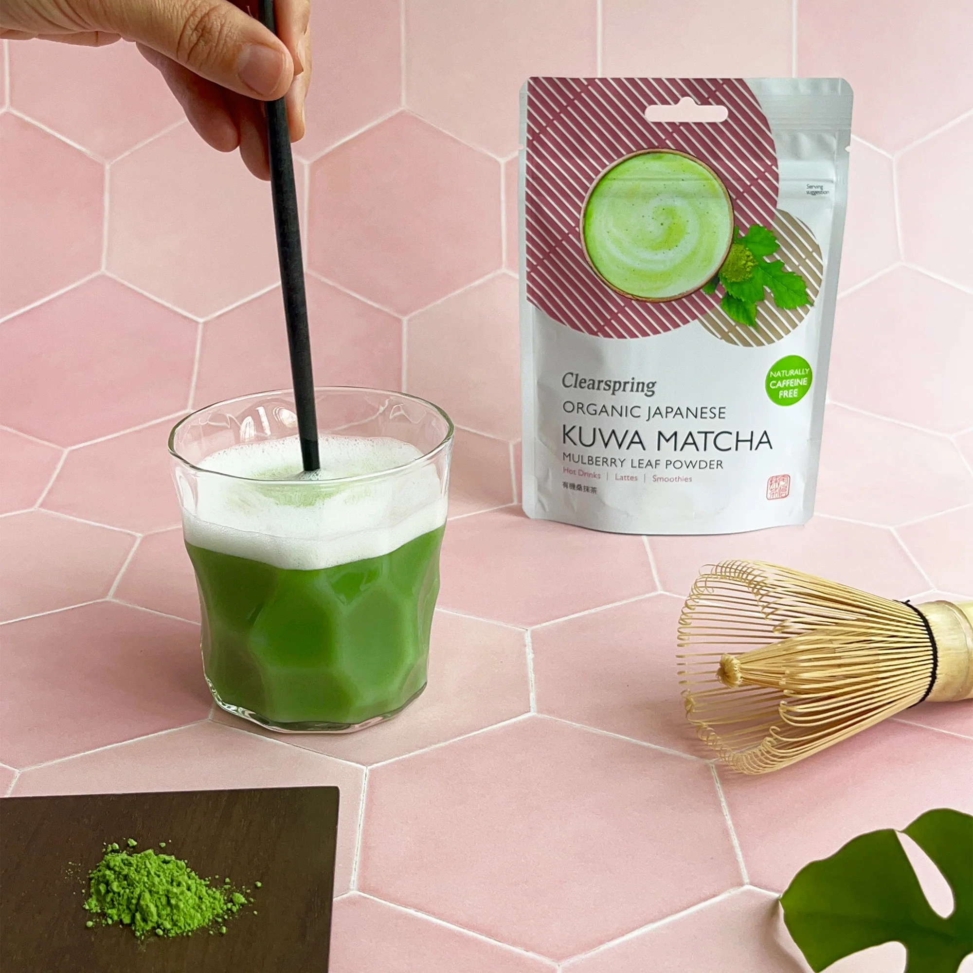 Clearspring Organic Japanese Kuwa Matcha - Mulberry Leaf Powder 40g - Image 3