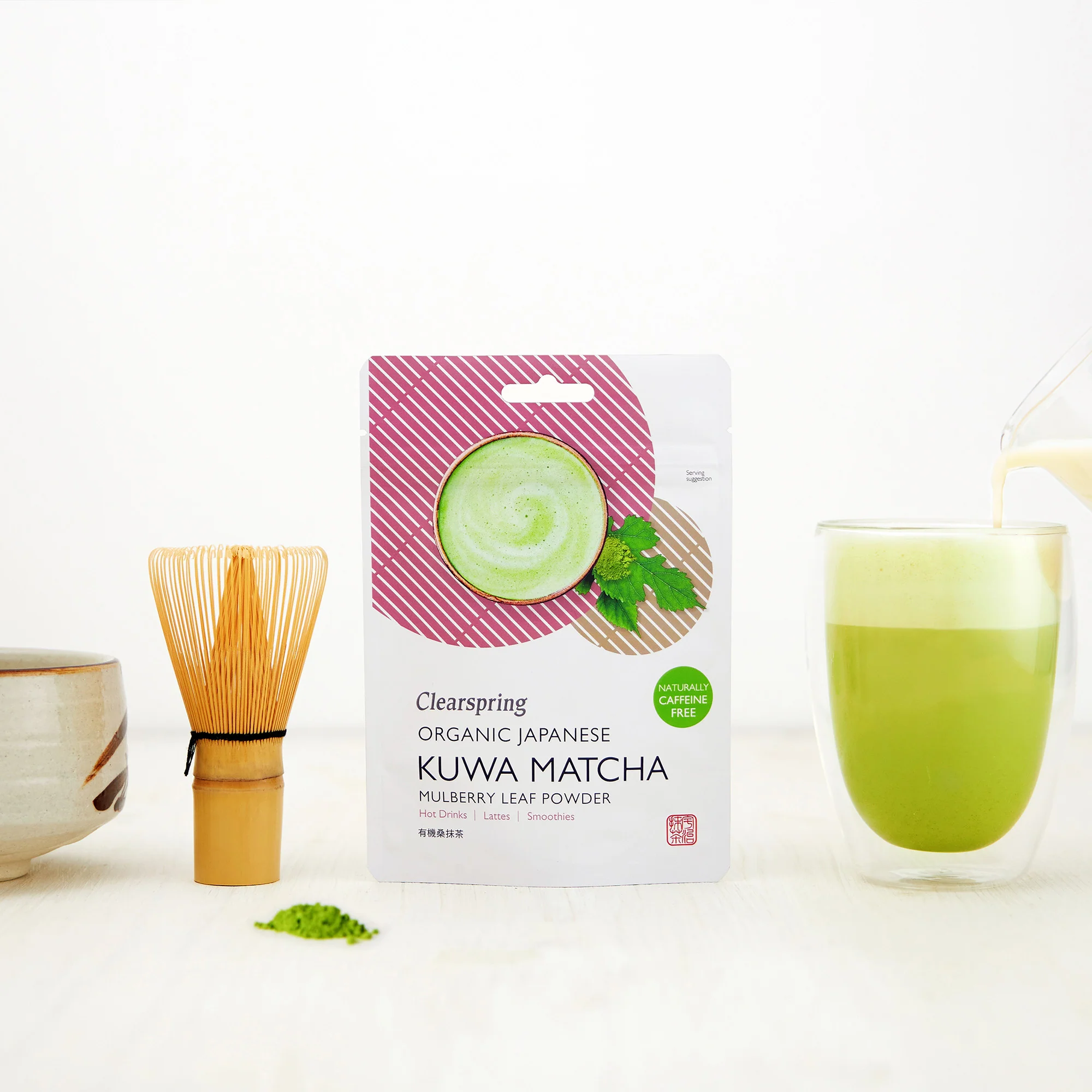 Clearspring Organic Japanese Kuwa Matcha - Mulberry Leaf Powder 40g - Image 4
