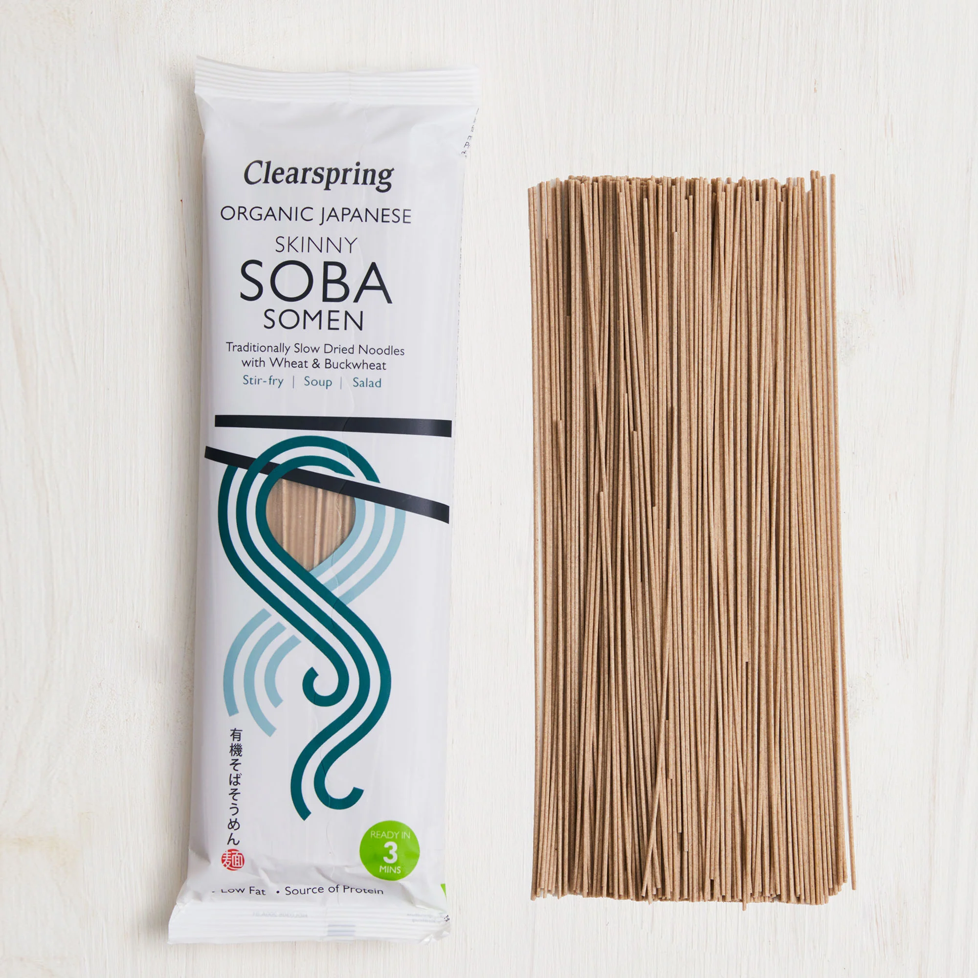 Clearspring Organic Japanese Soba Somen Noodles 200g - Image 4