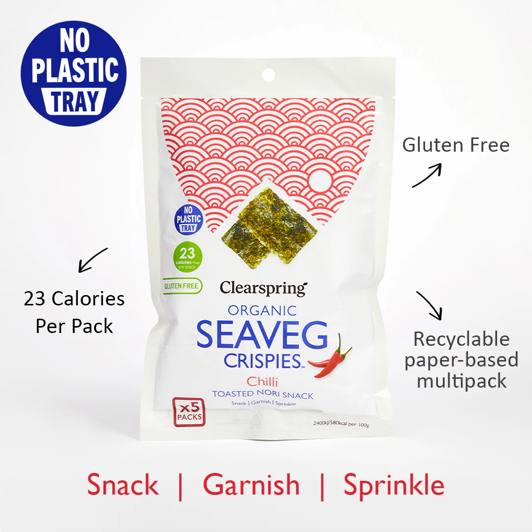 Clearspring Seaveg Crispies Chilli Multipack 5x4g - Image 3