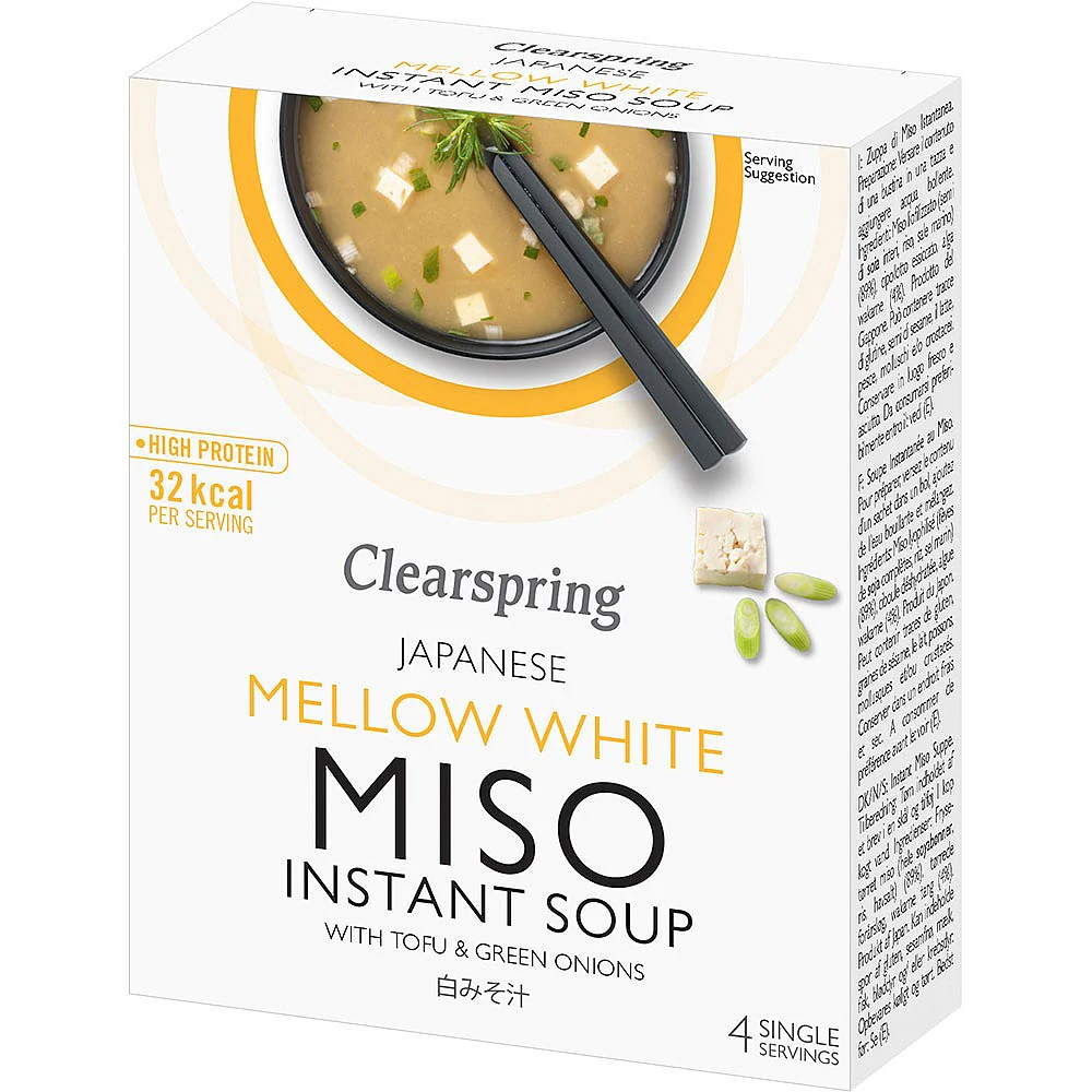 Clearspring White Miso Instant Soup with Tofu 4x8g
