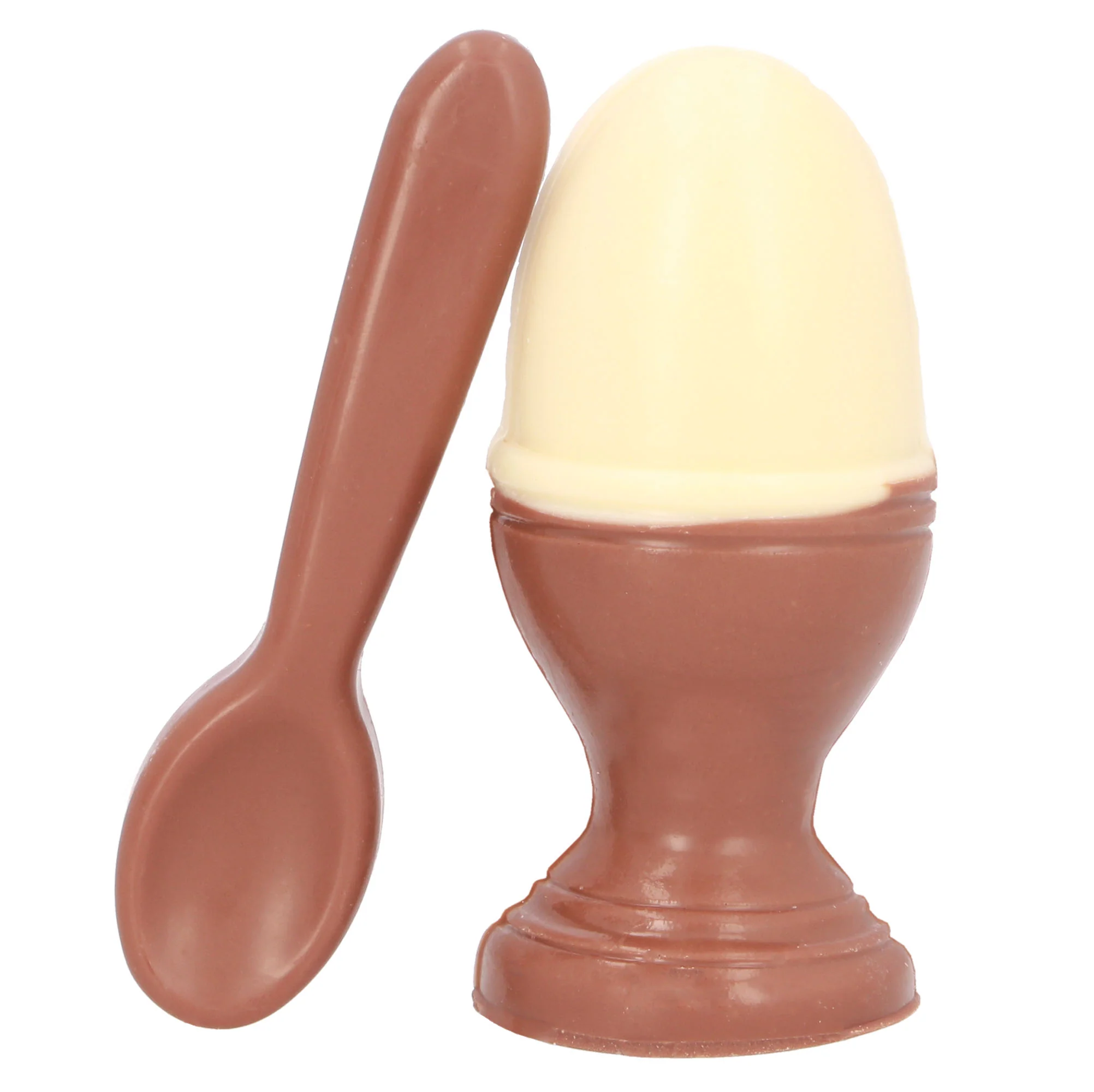 Cocoa Loco Milk and White Chocolate Egg & Spoon 100g - Image 2