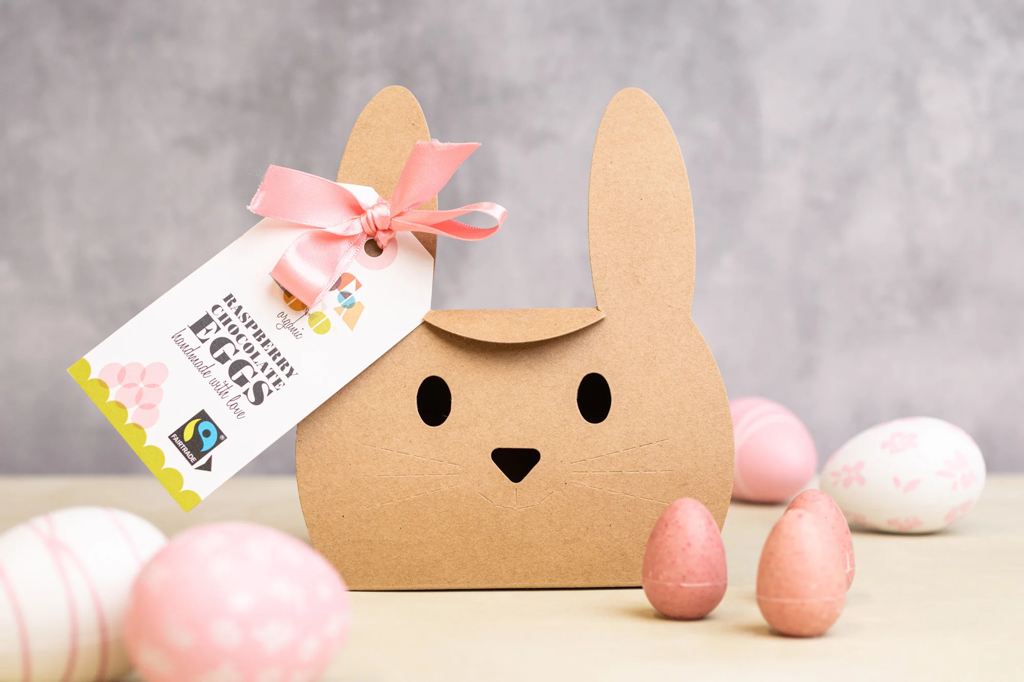 Cocoa Loco White Chocolate & Raspberry Mini Eggs 140g - Image 2