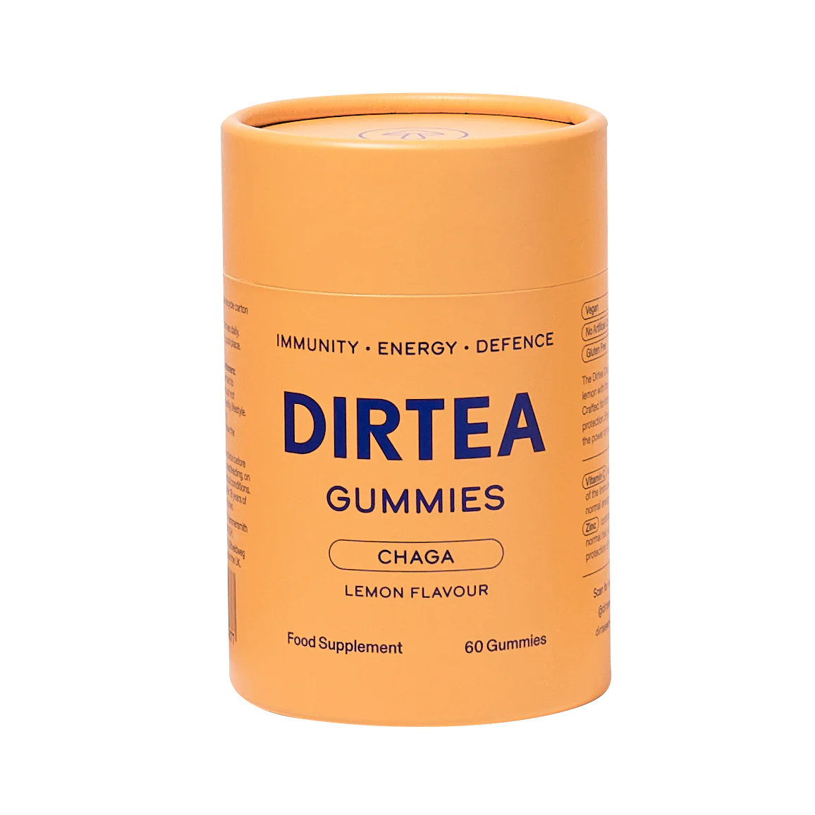 Dirtea Gummies Chaga Lemon Flavour 60 pcs