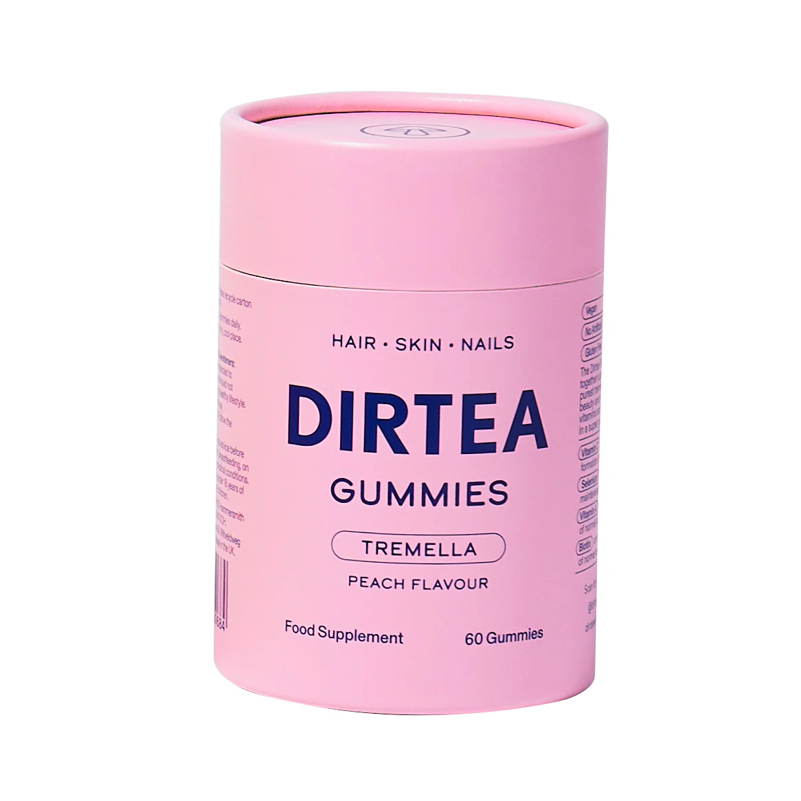 Dirtea Gummies Tremella Peach Flavour 60 pcs