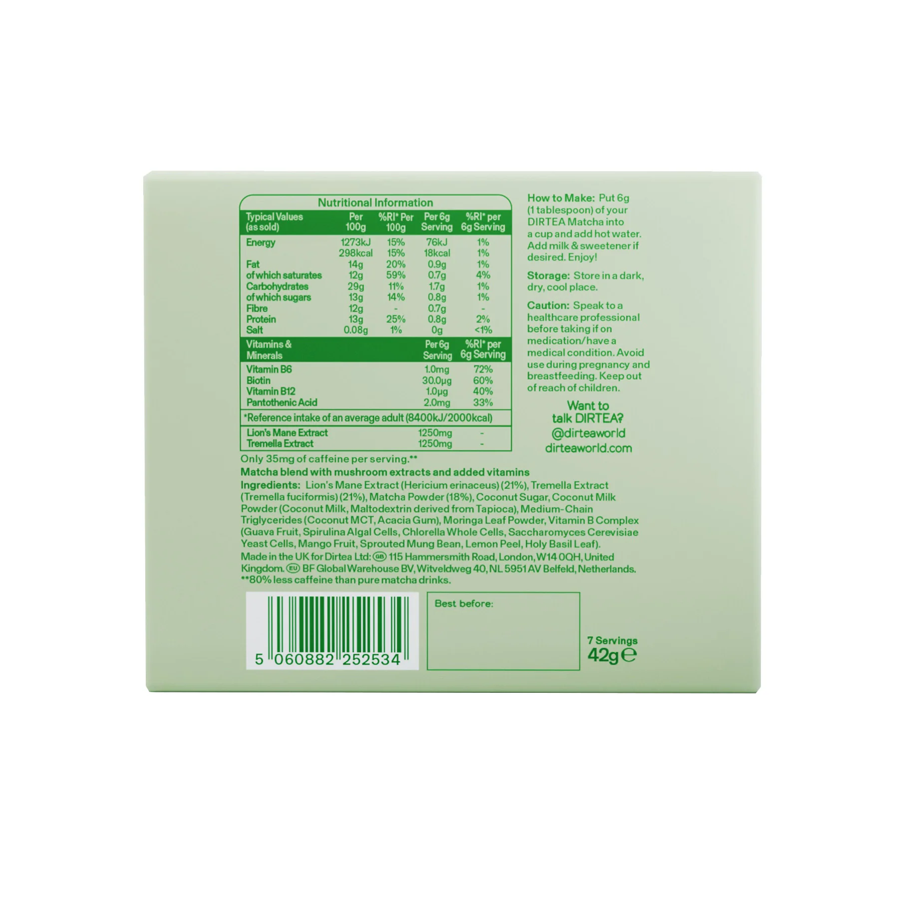 DIRTEA Matcha 7 days each - Image 5