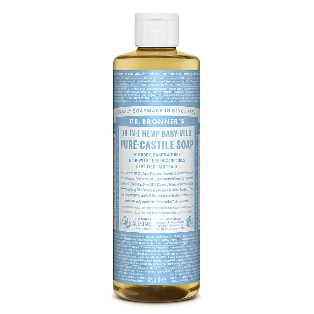 Dr Bronner's Baby Unscented Liquid Soap 475ml