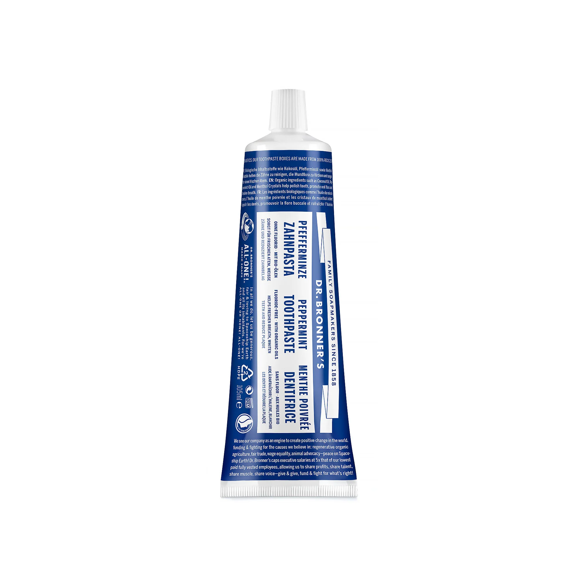Dr Bronner's Toothpaste Peppermint 105ml