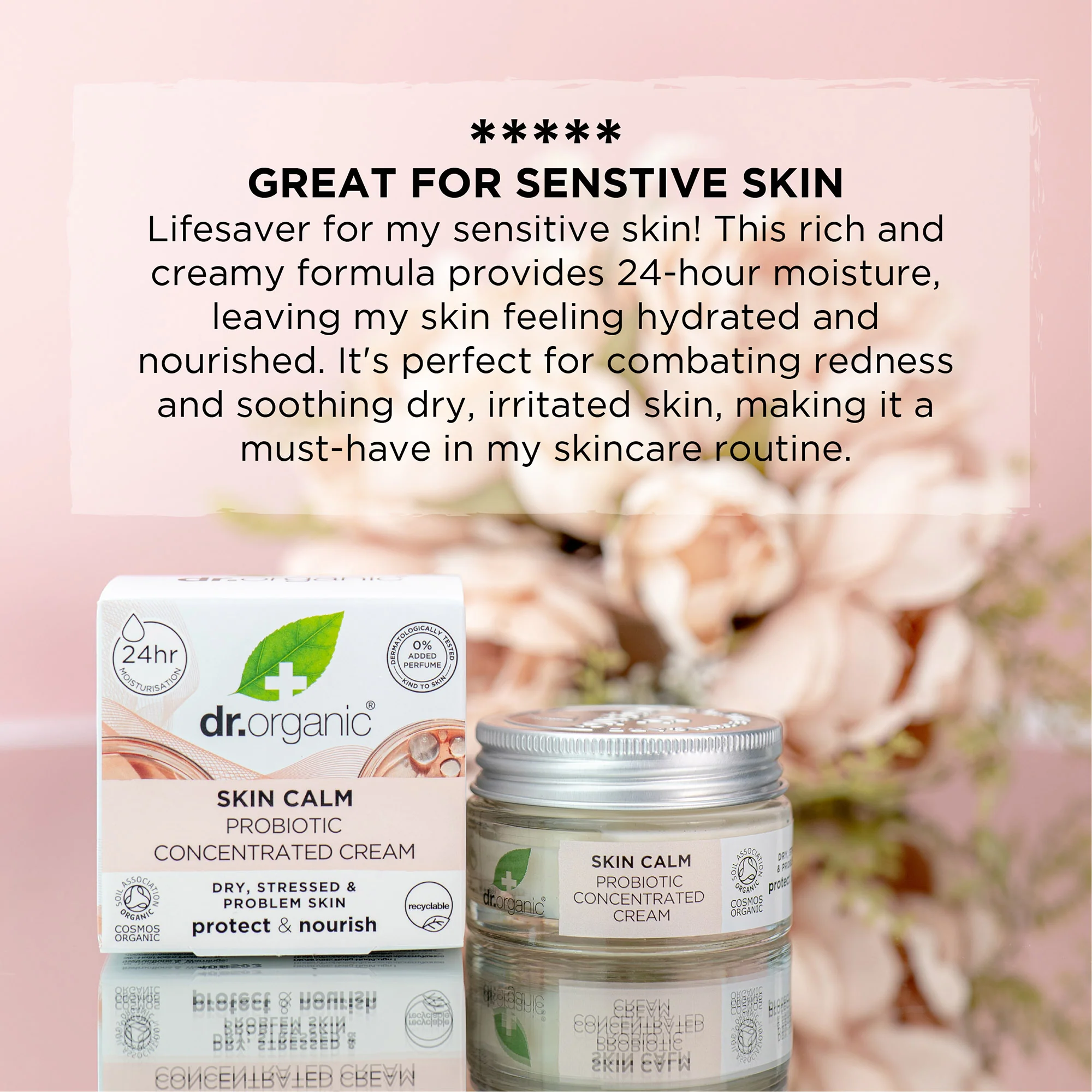 Dr Organic Skin Calm Probiotic Concentrated Cream 50ml - Image 3