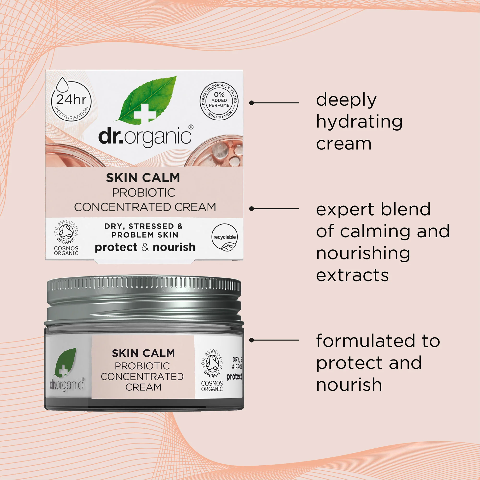 Dr Organic Skin Calm Probiotic Concentrated Cream 50ml - Image 4