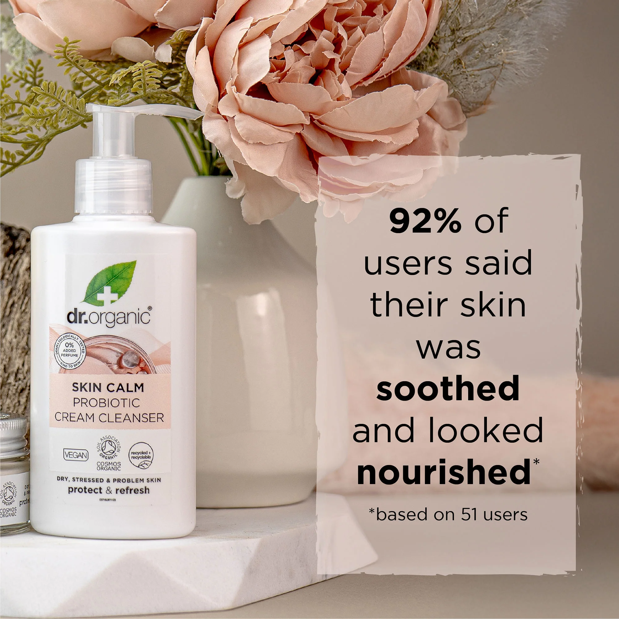 Dr Organic Skin Calm Probiotic Cream Cleanser 150ml - Image 3