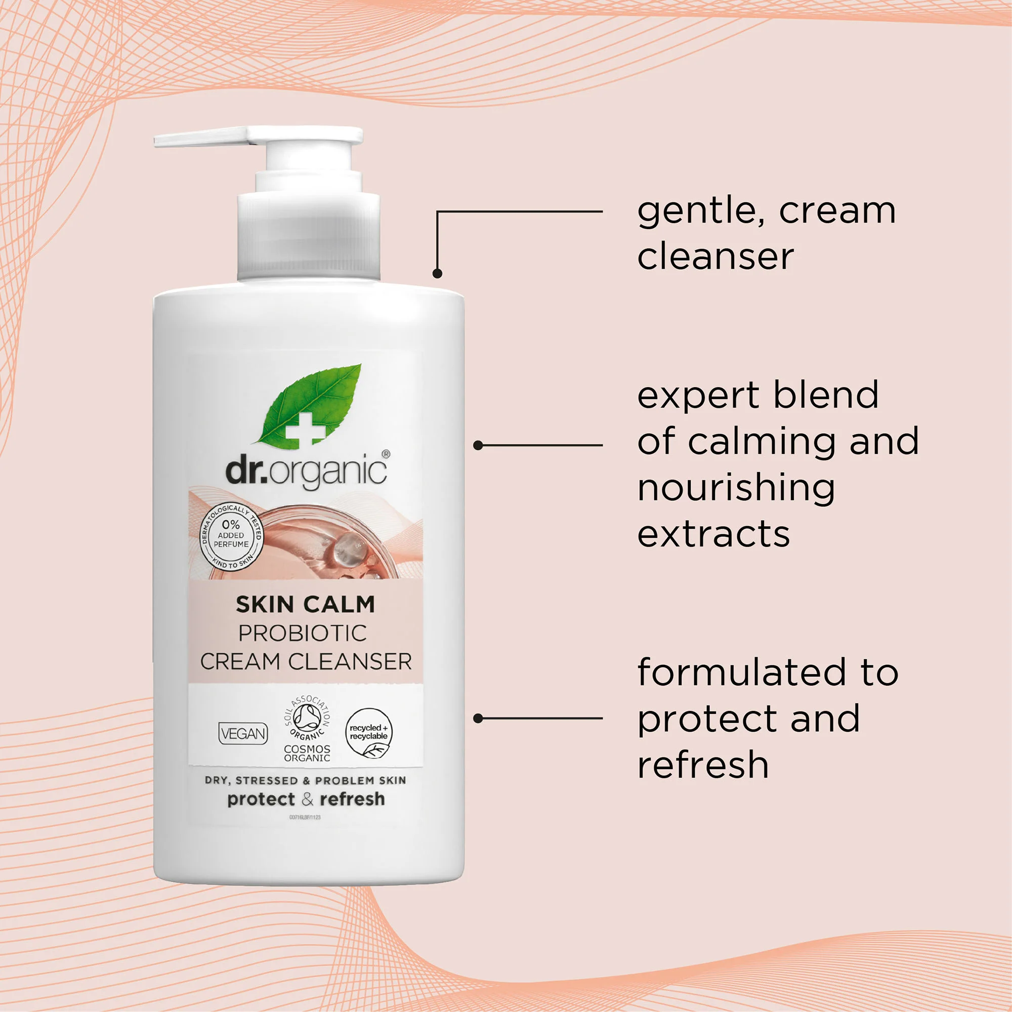 Dr Organic Skin Calm Probiotic Cream Cleanser 150ml - Image 4