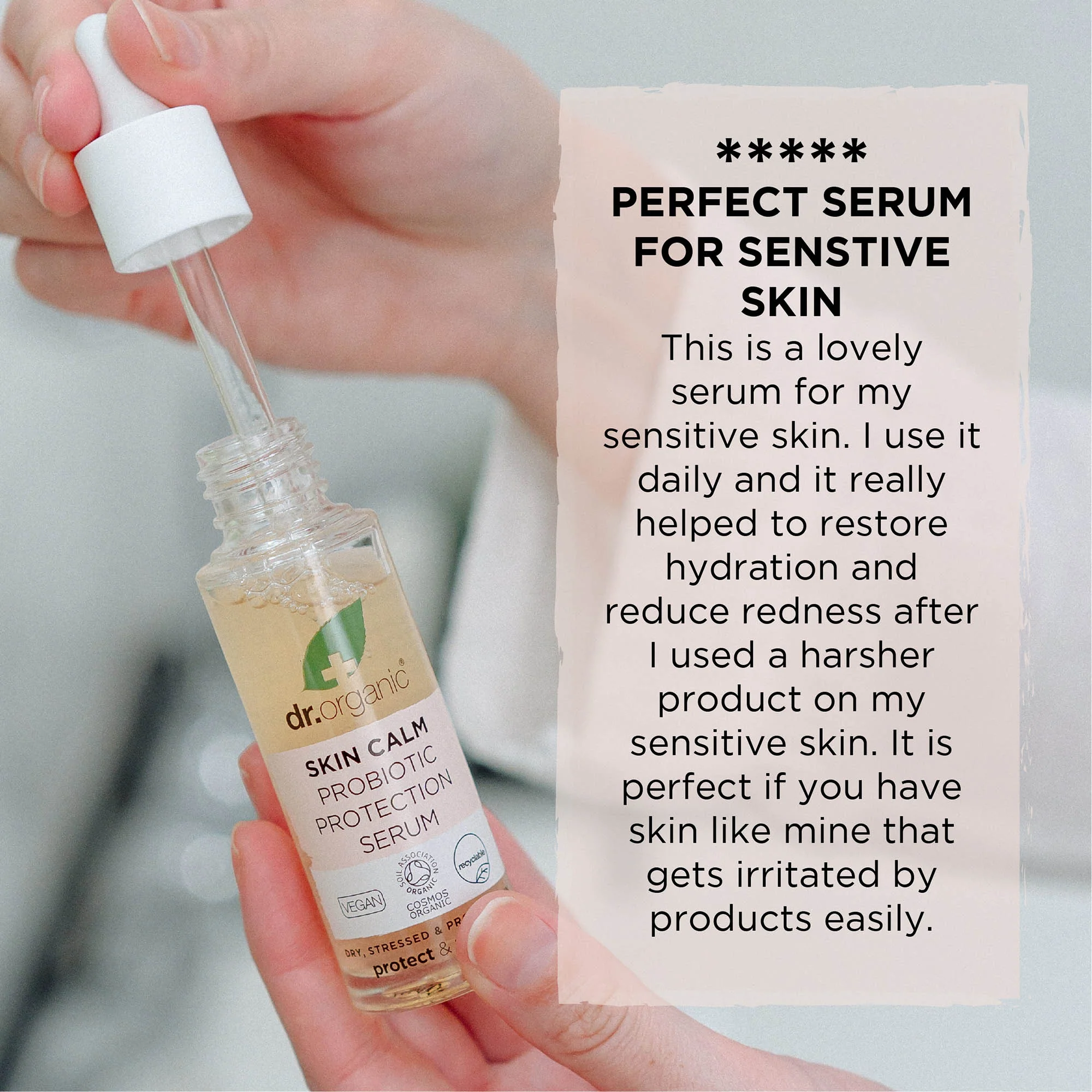 Dr Organic Skin Calm Probiotic Protection Serum 30ml - Image 4