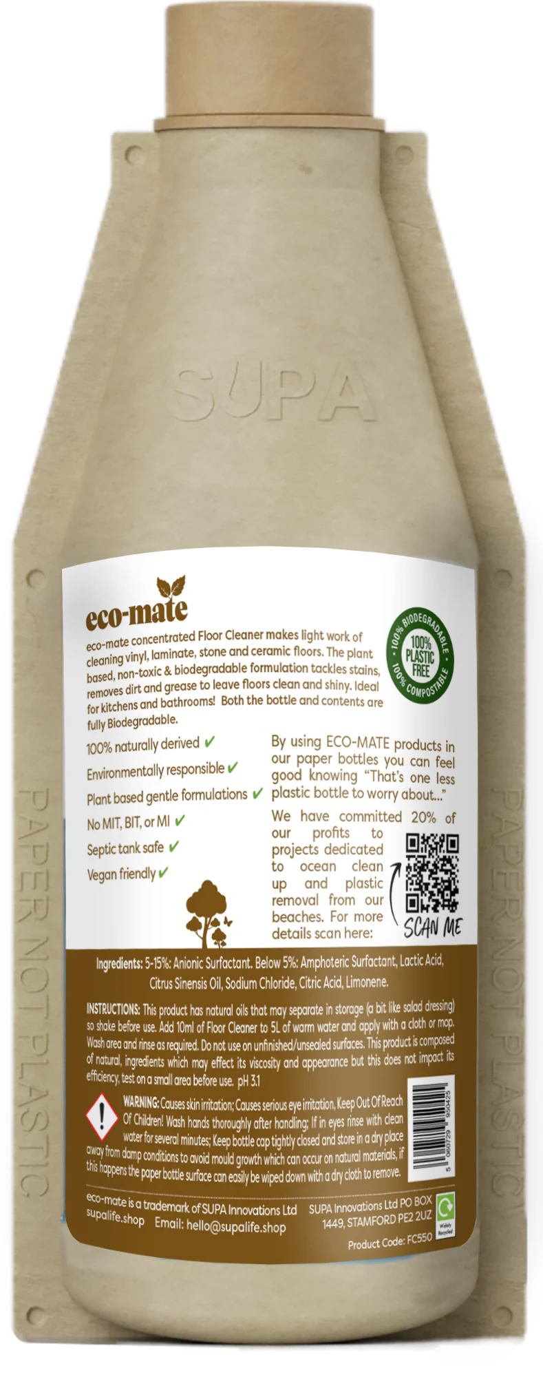 eco-mate Floor Cleaner 500ml - Image 2