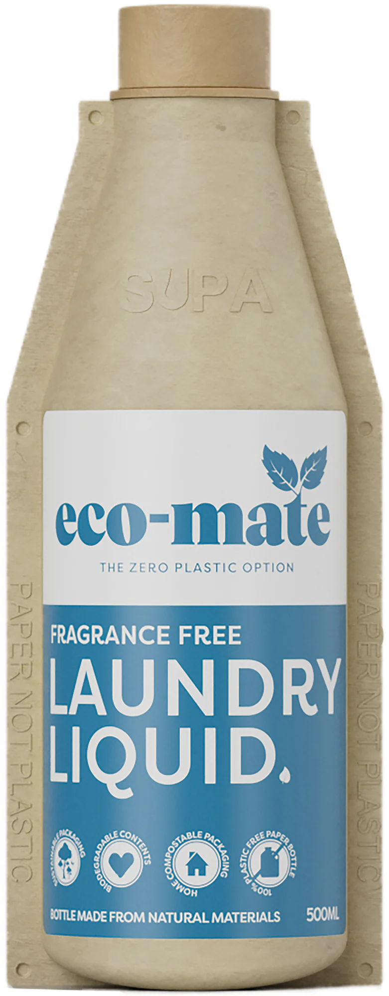 eco-mate Fragrance Free Non-Bio Laundry Liquid 500ml