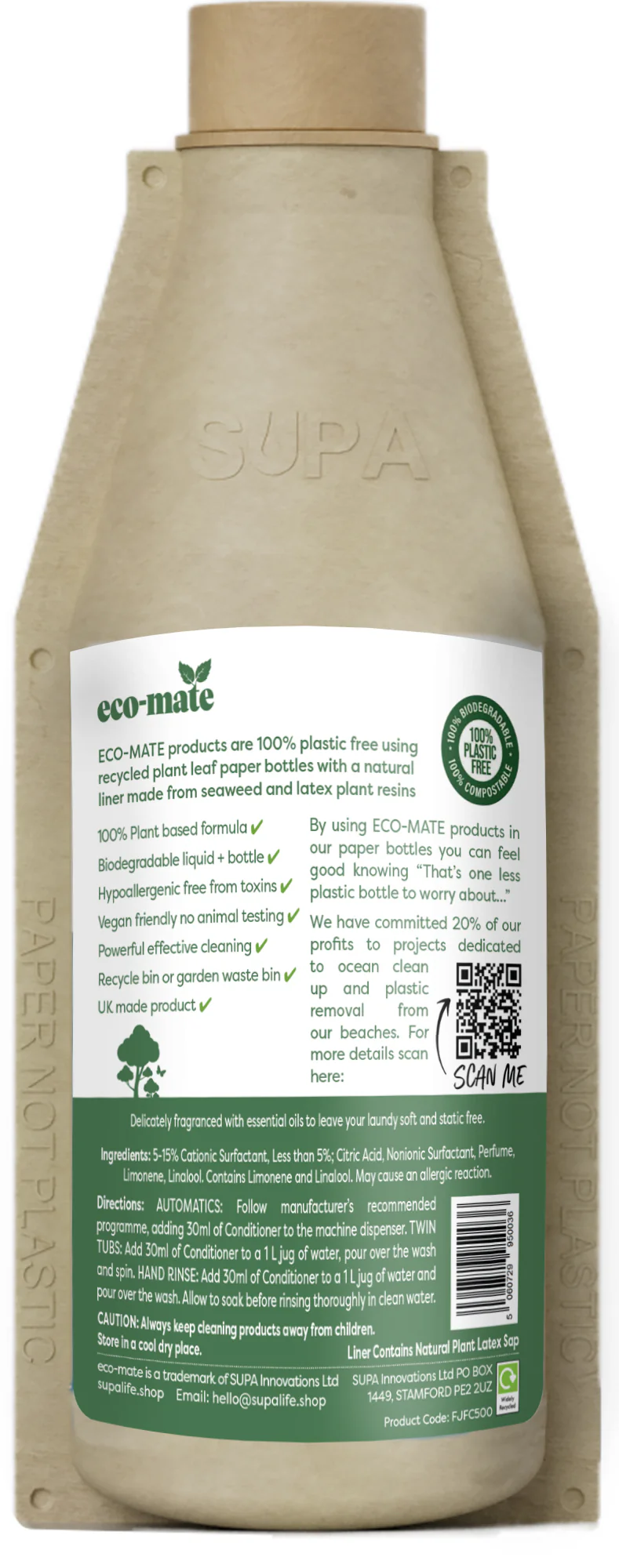 eco-mate Juniper Fabric Conditioner 500ml - Image 2