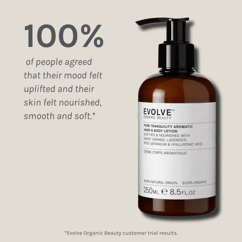 Evolve Pure Tranquility Aromatic Hand & Body Lotion 250ml - Image 4