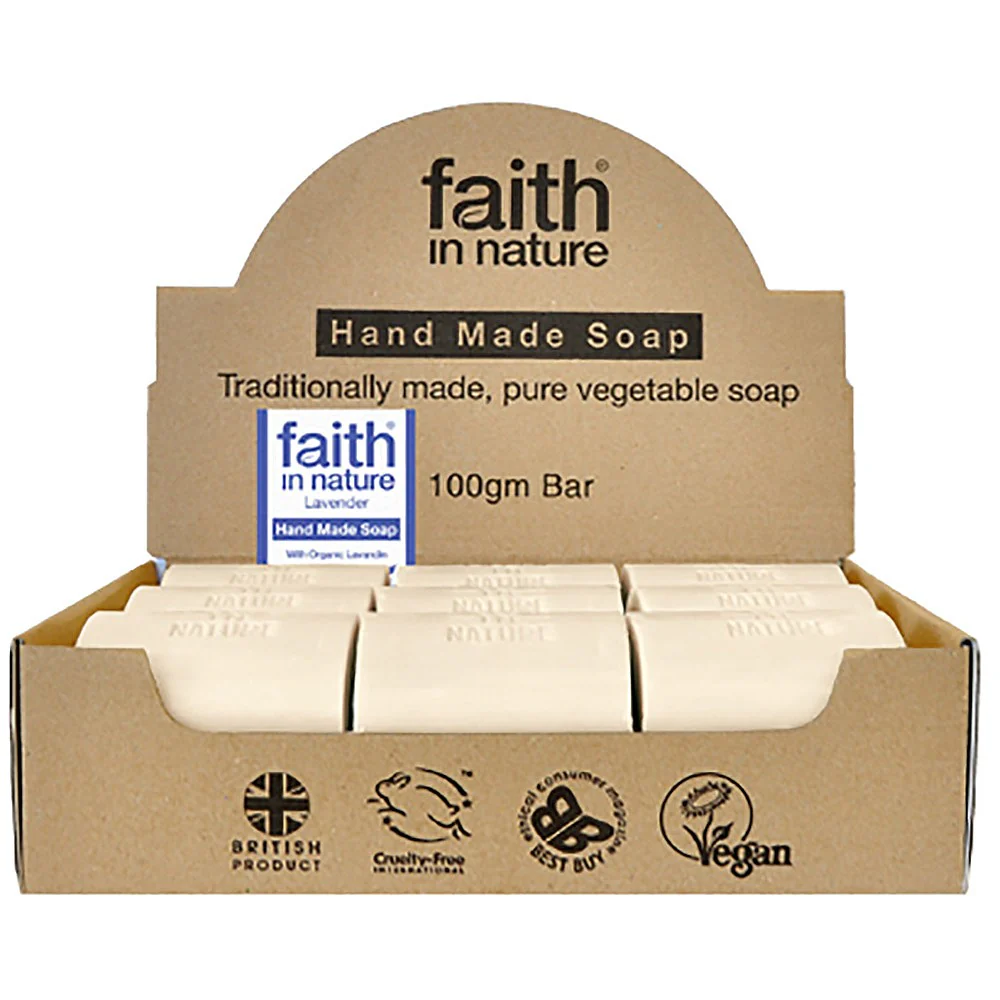 Faith In Nature Lavender Soap Unwrapped Box 18 box - Image 2