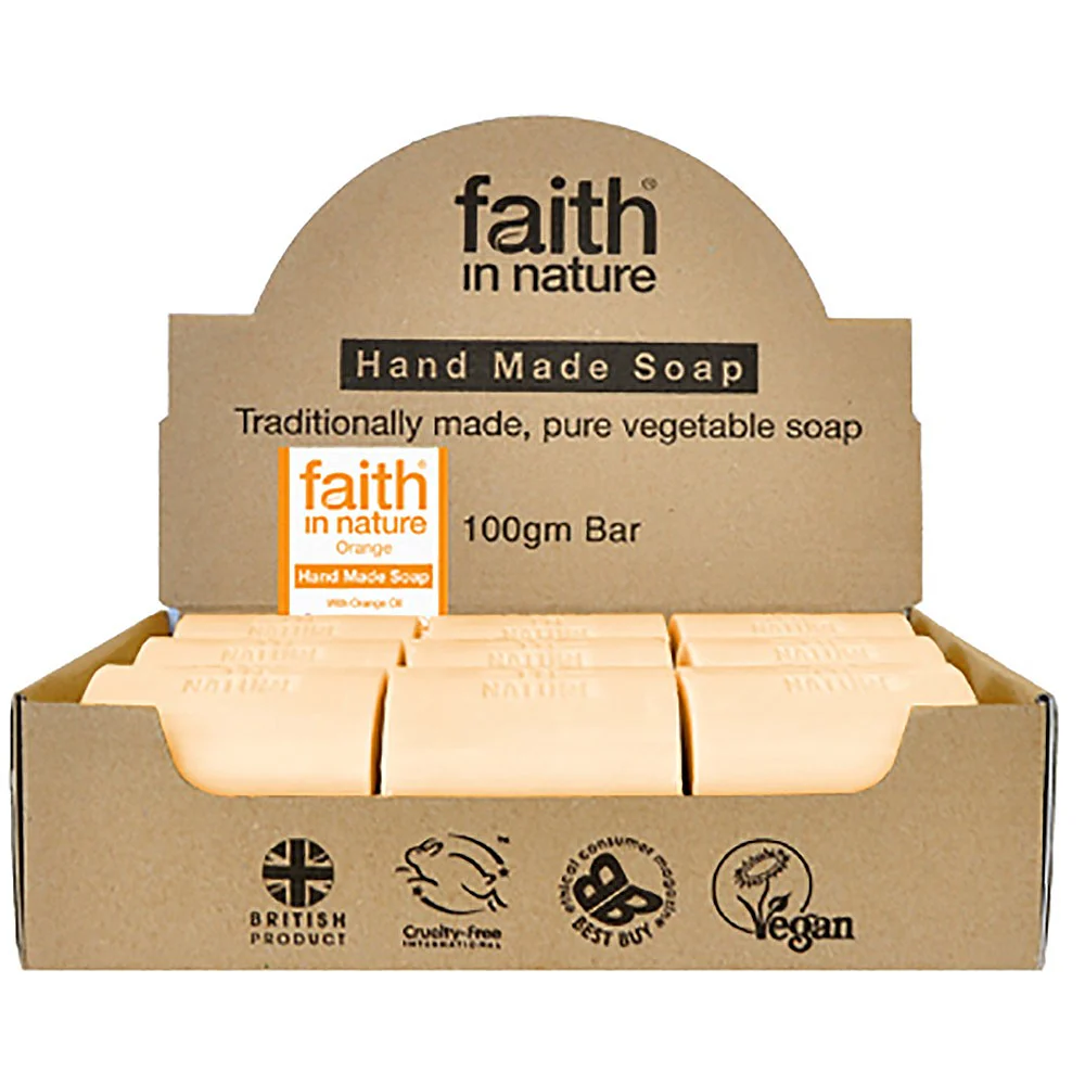 Faith In Nature Orange Soap Unwrapped Box 18 box - Image 2