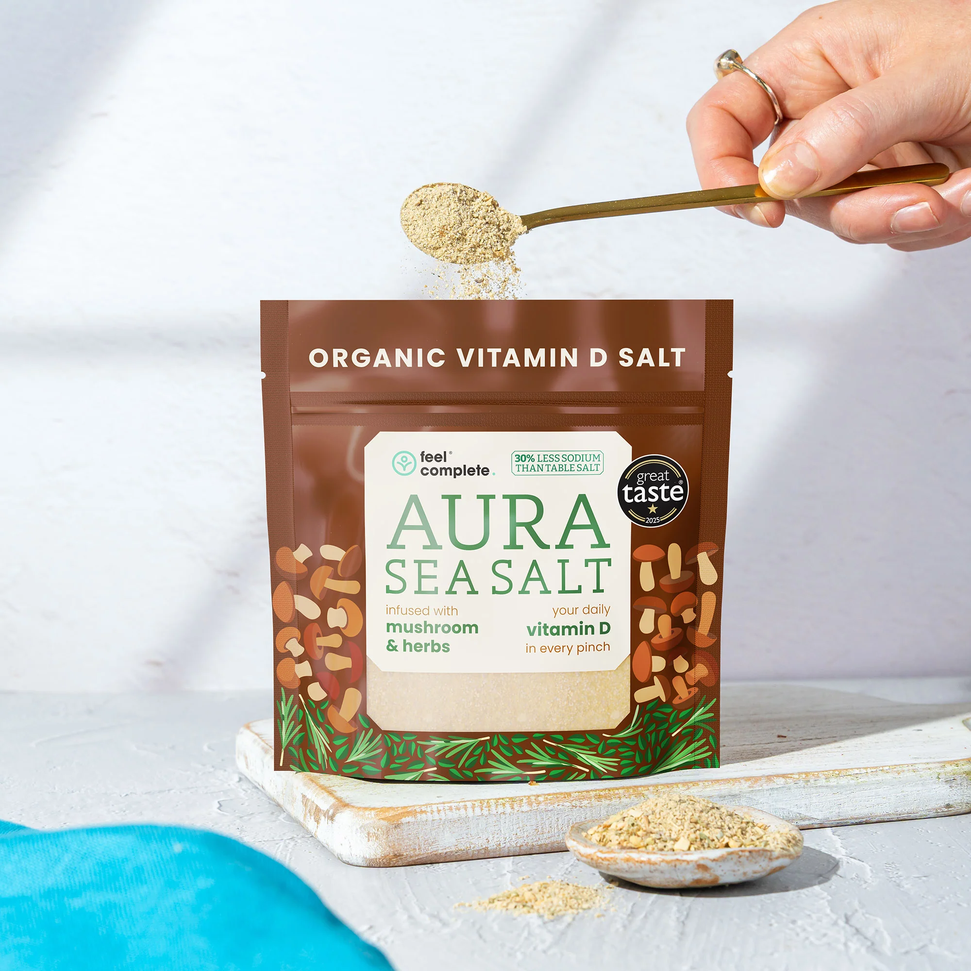 Feel Complete Aura Sea Salt (Mushroom & Herbs) 80g - Image 3