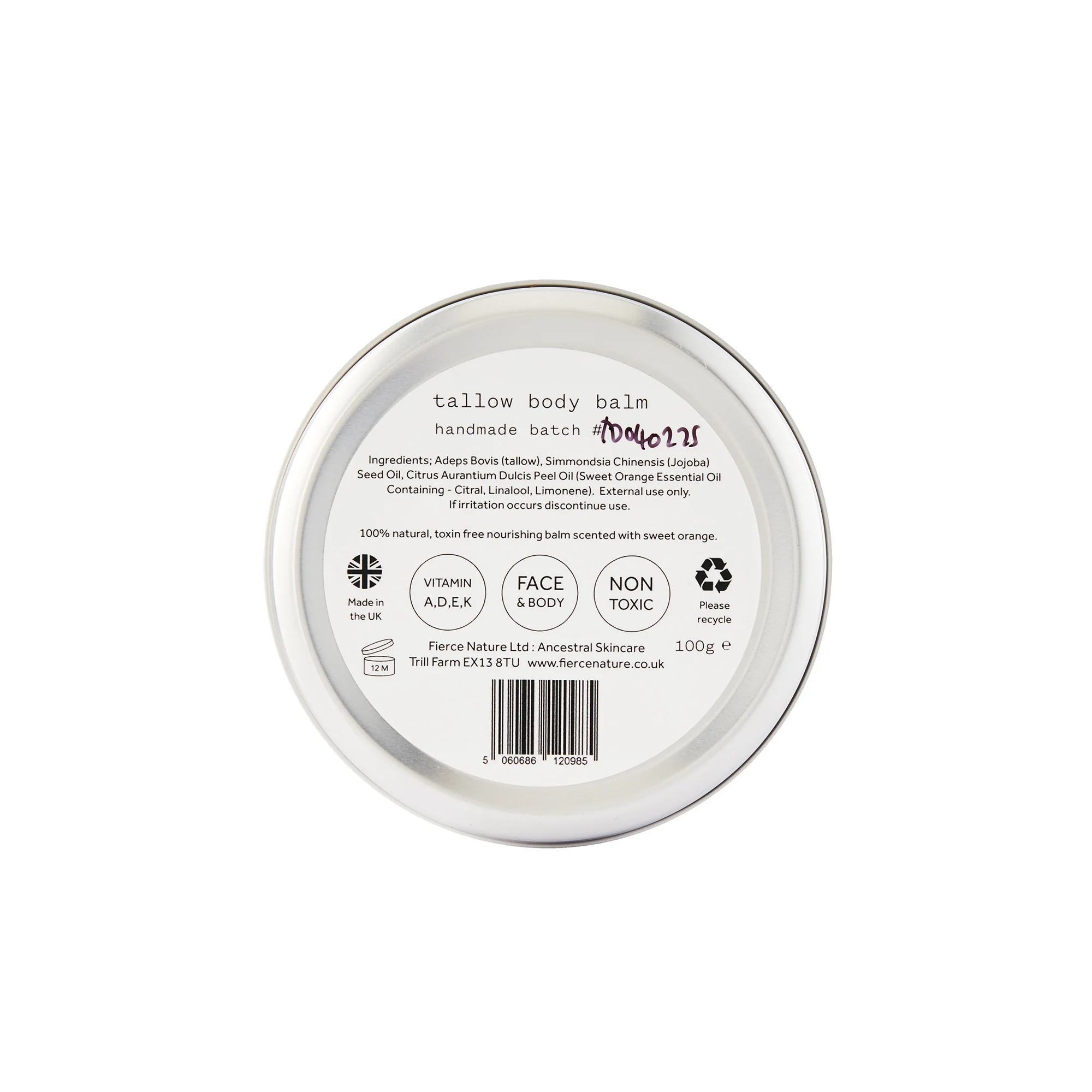 Fierce Nature Nourish Balm - Sweet Orange 100g - Image 3