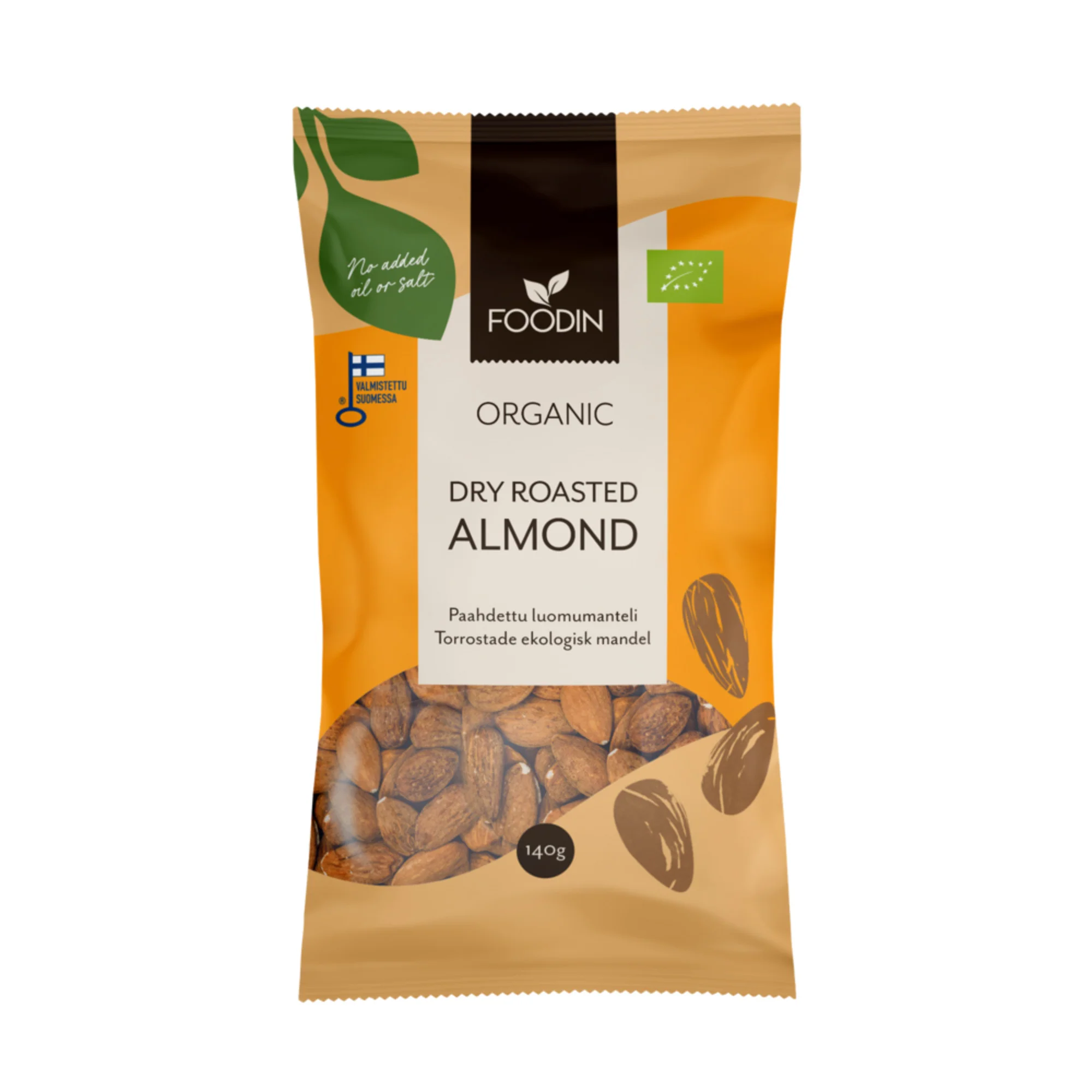 Foodin Organic Dry Roasted Cashews 140G 140g