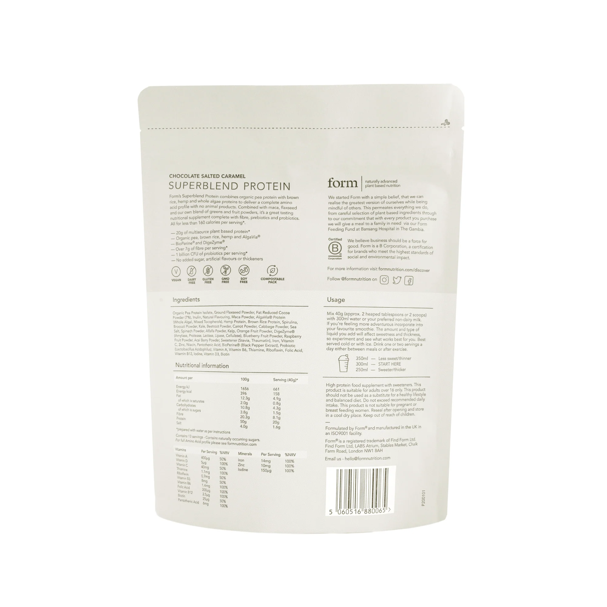 Form Superblend Protein Chocolate Salted Caramel 520g - Image 2