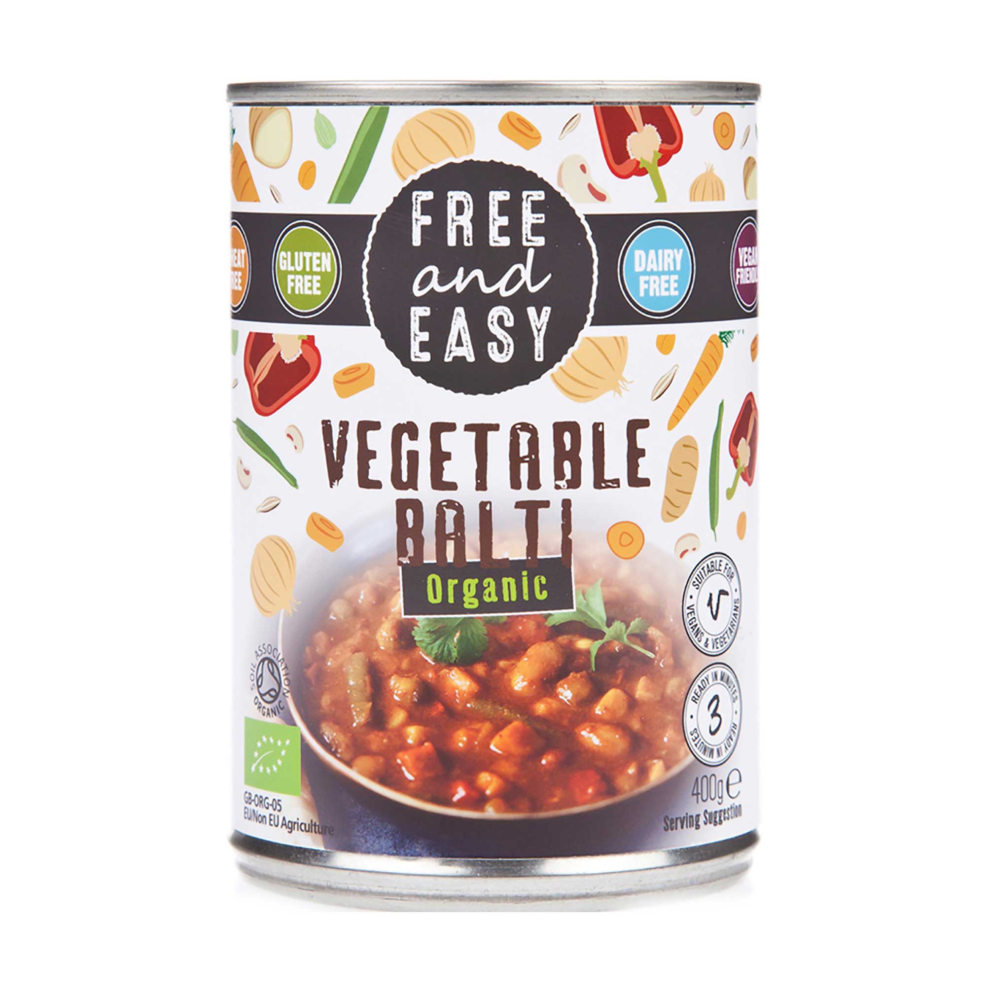 Free & Easy Vegetable Balti Ready Meal 400g