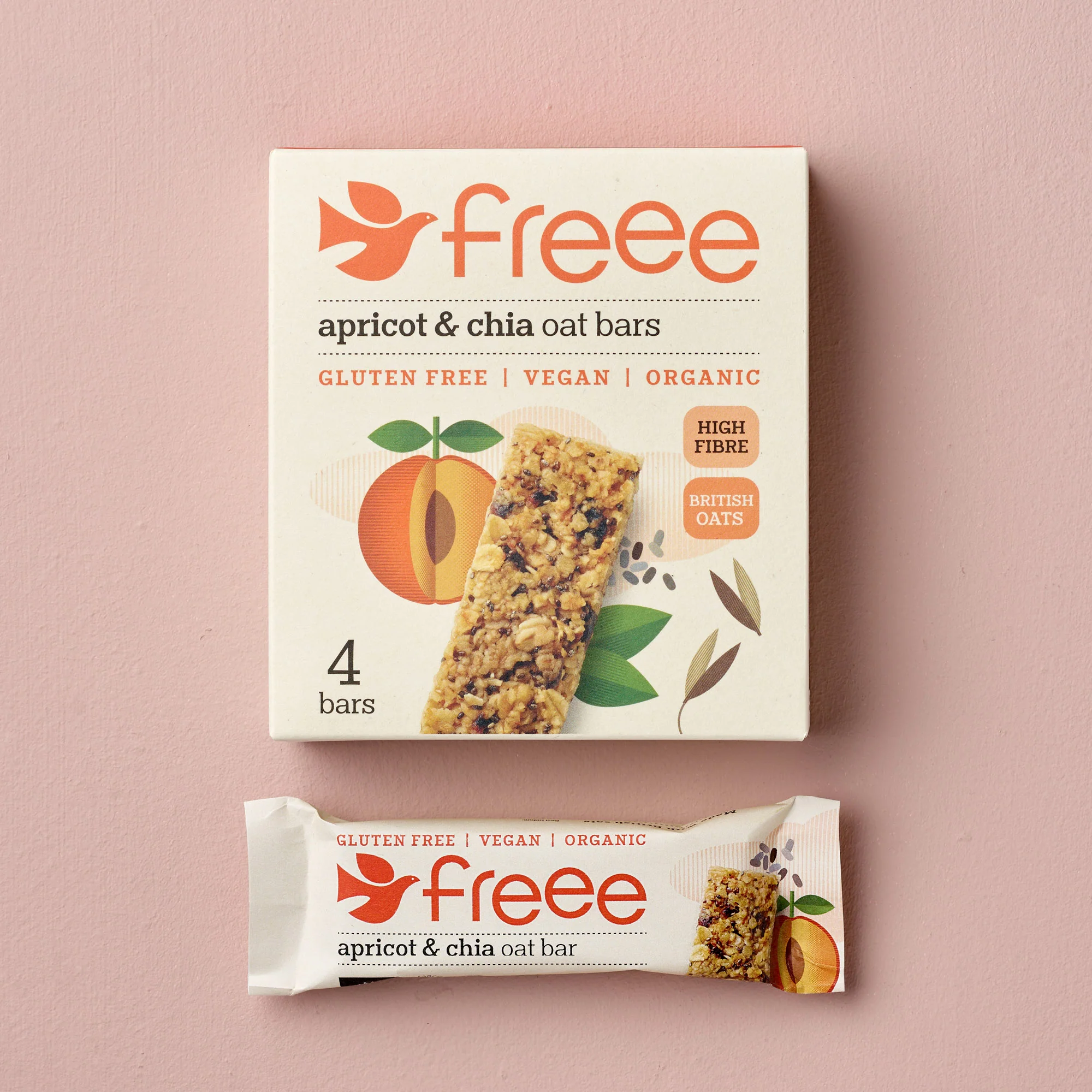 Freee Apricot & Chia Oat Bar 4x35g - Image 4
