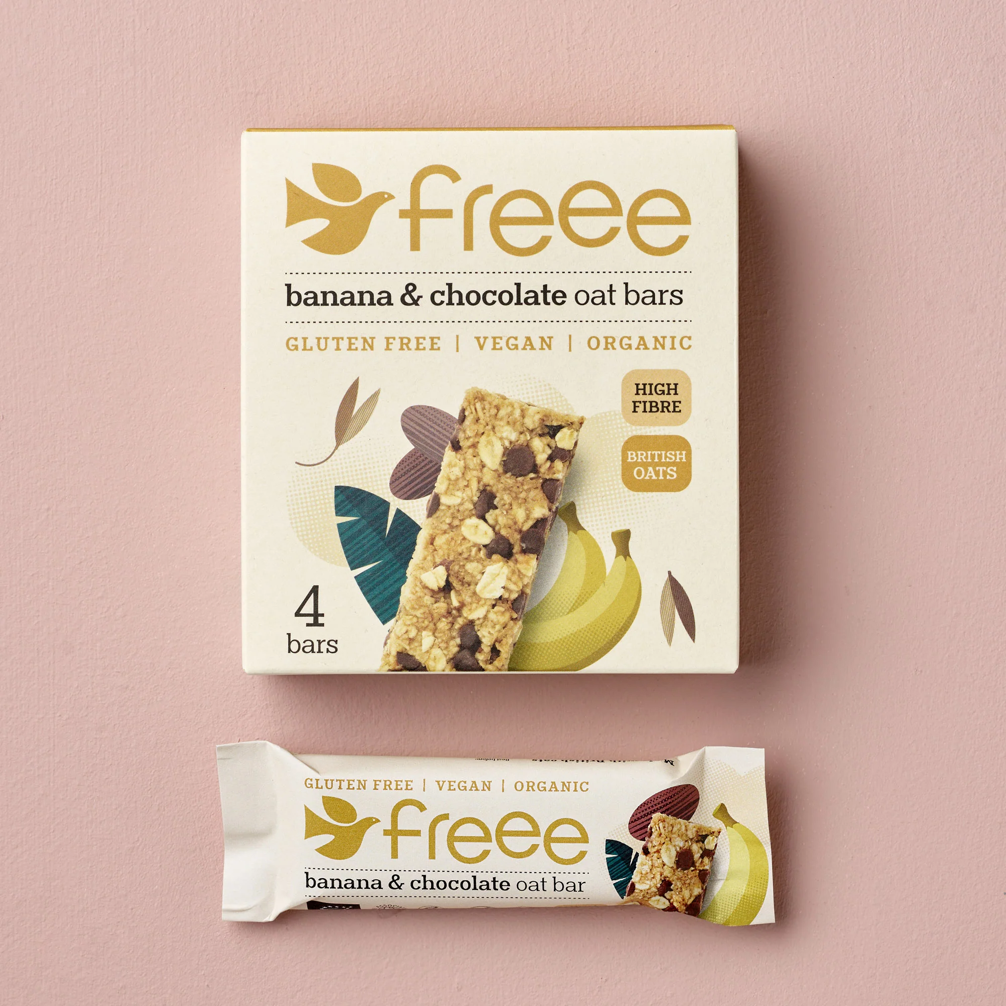 Freee Banana & Chocolate Oat Bar 4x35g - Image 4